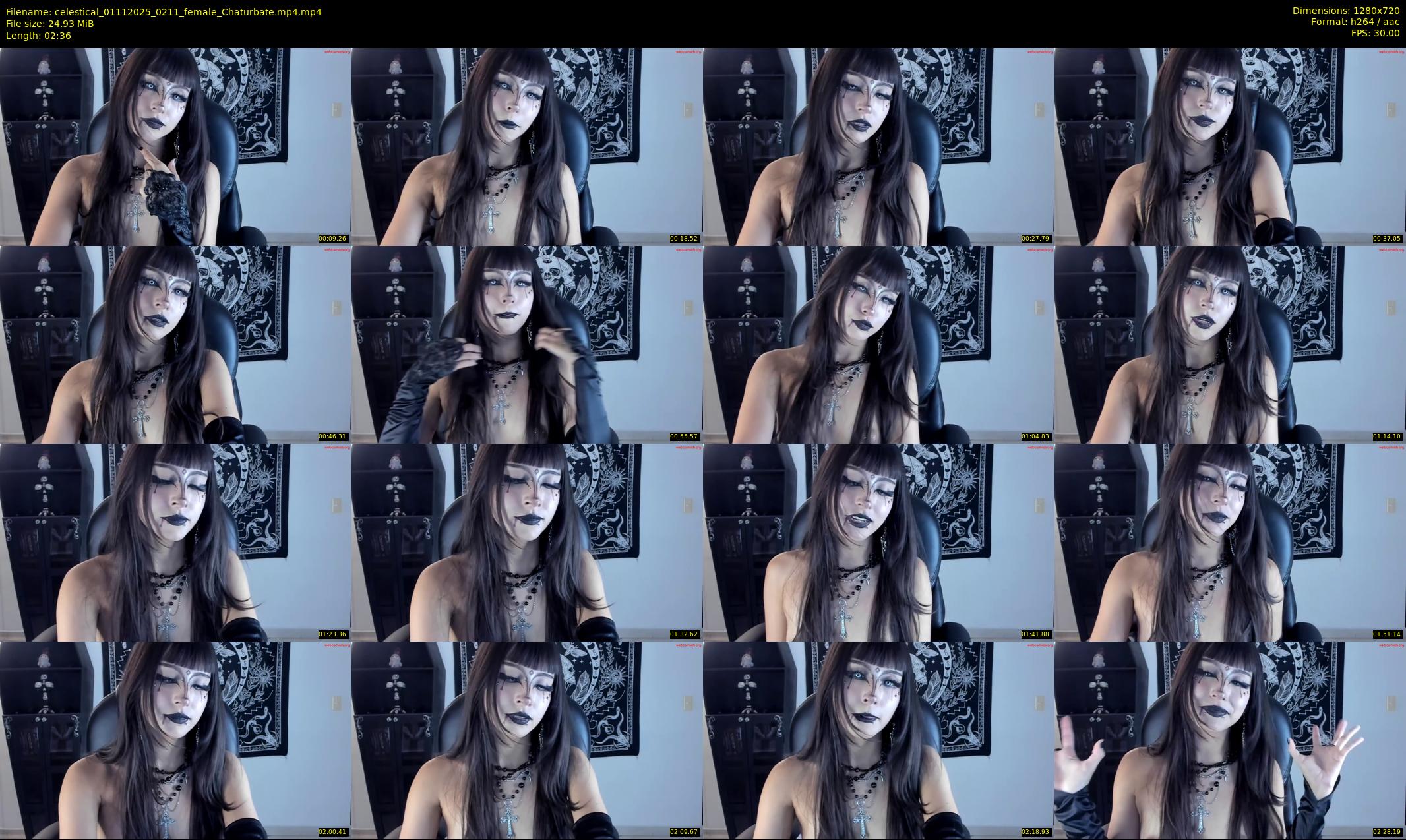 celestical — 3 minute Chaturbate female cam show recording, 720p, Nov 1, 2025