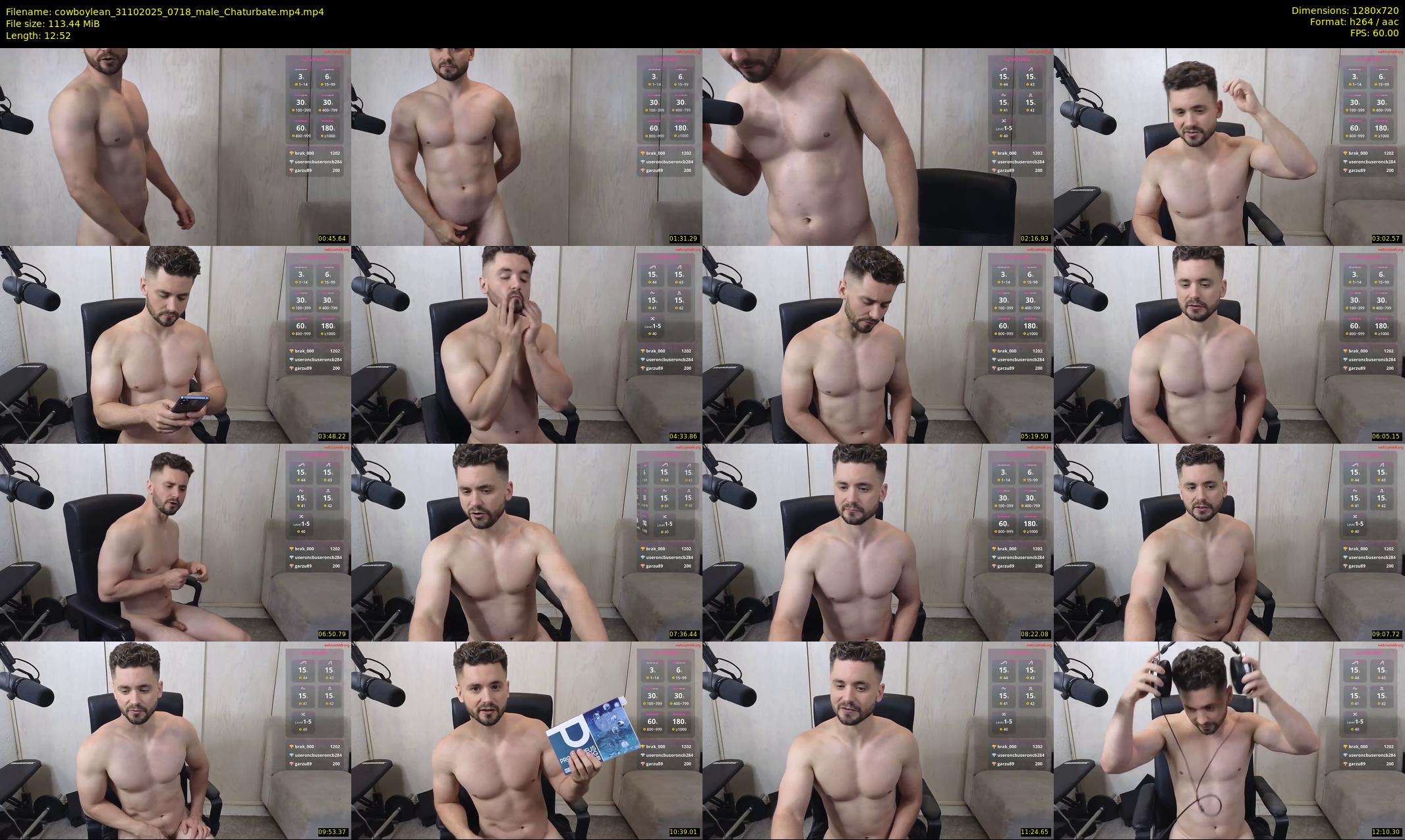 cowboylean — 13 minute Chaturbate male cam show recording, 720p, Oct 31, 2025