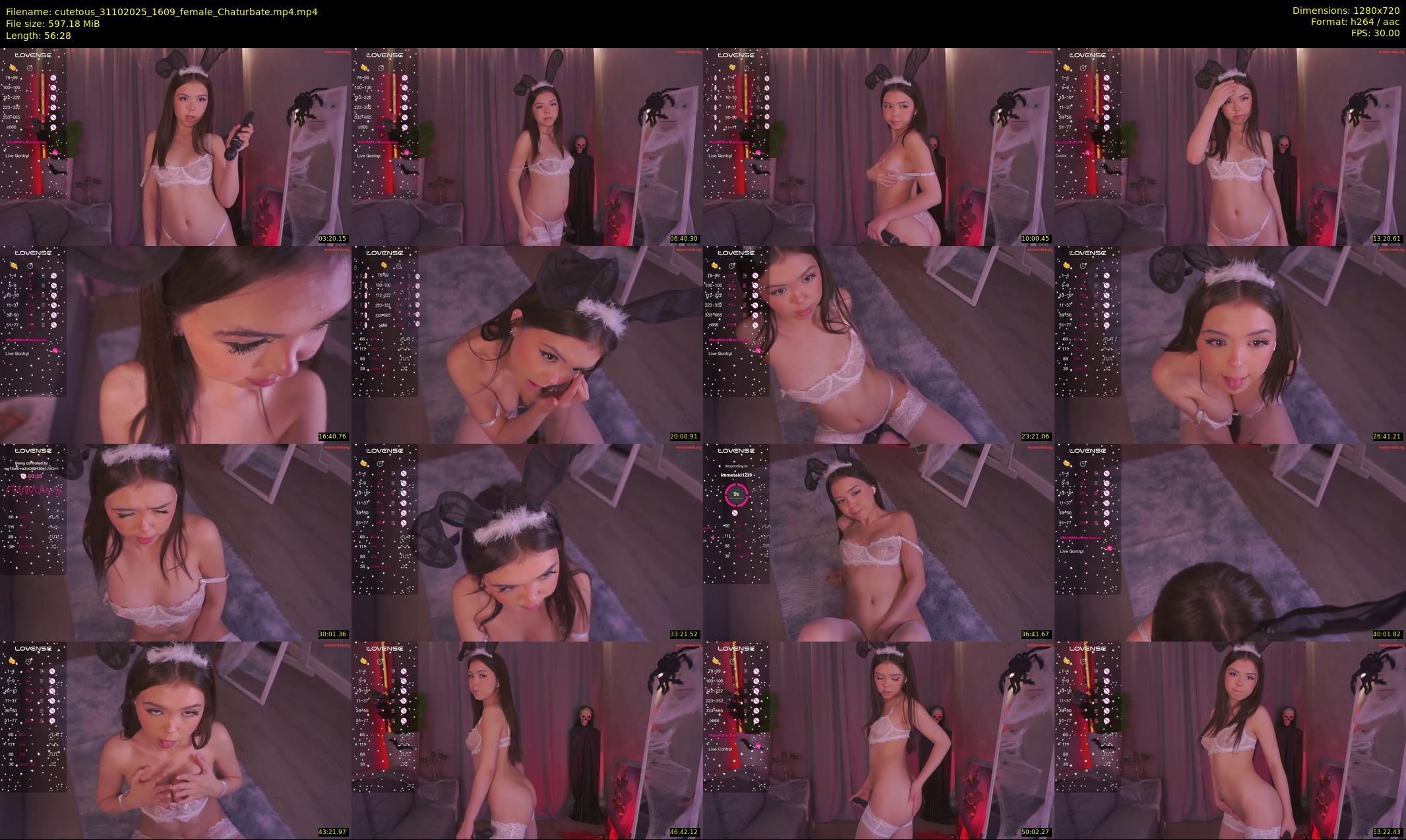cutetous — 57 minute Chaturbate female cam show recording, 720p, Oct 31, 2025