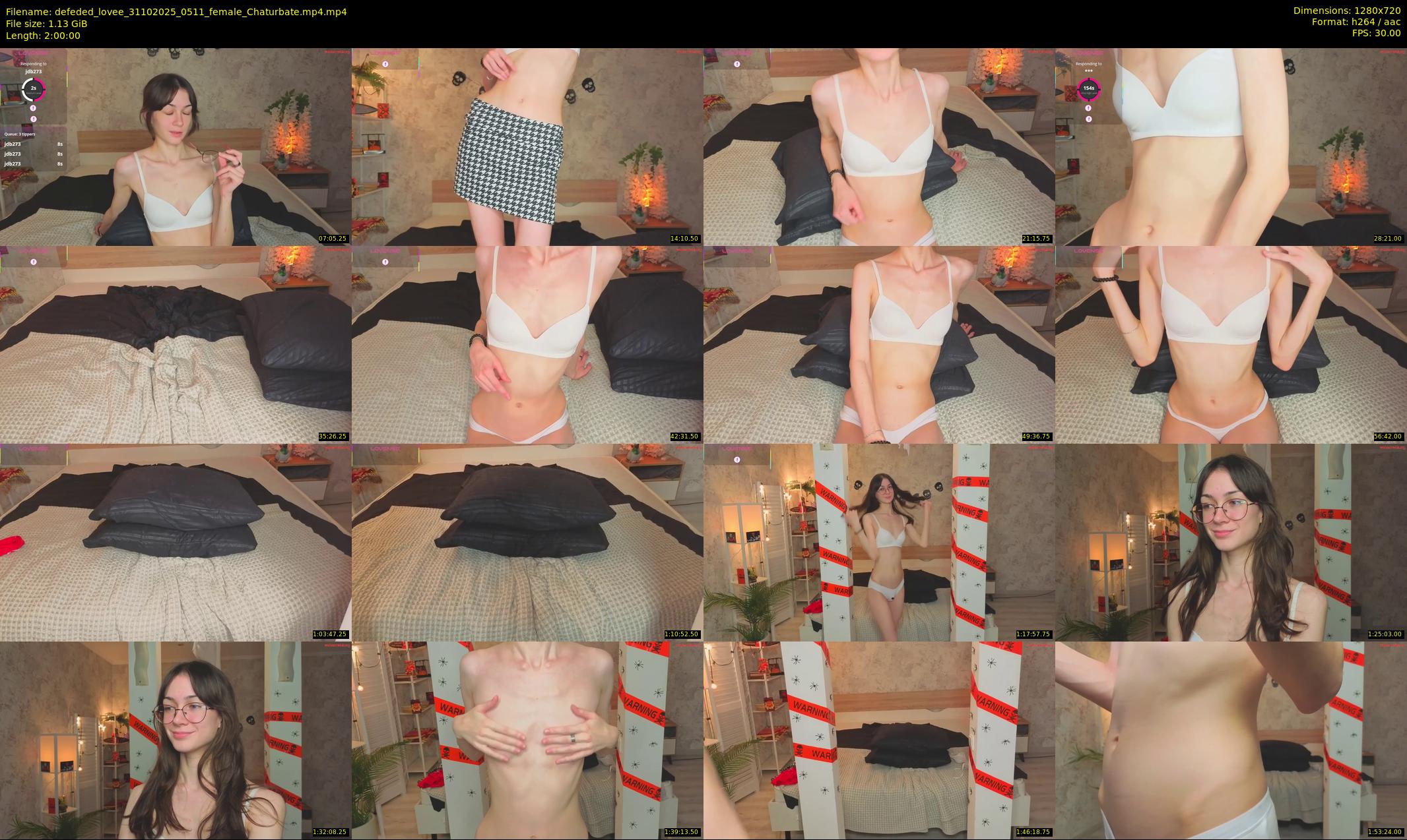 defeded_lovee — 120 minute Chaturbate female cam show recording, 720p, Oct 31, 2025