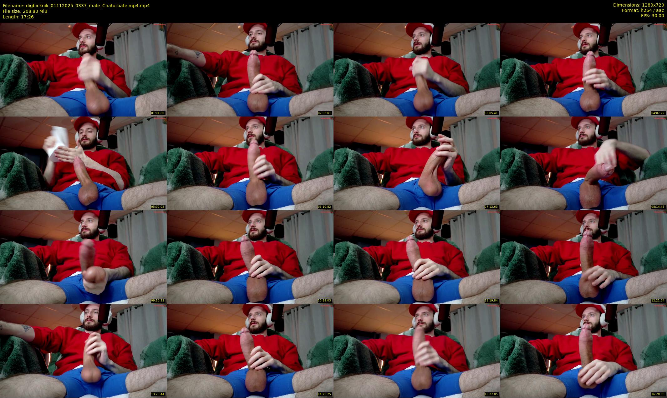 digbicknik — 18 minute Chaturbate male cam show recording, 720p, Nov 1, 2025