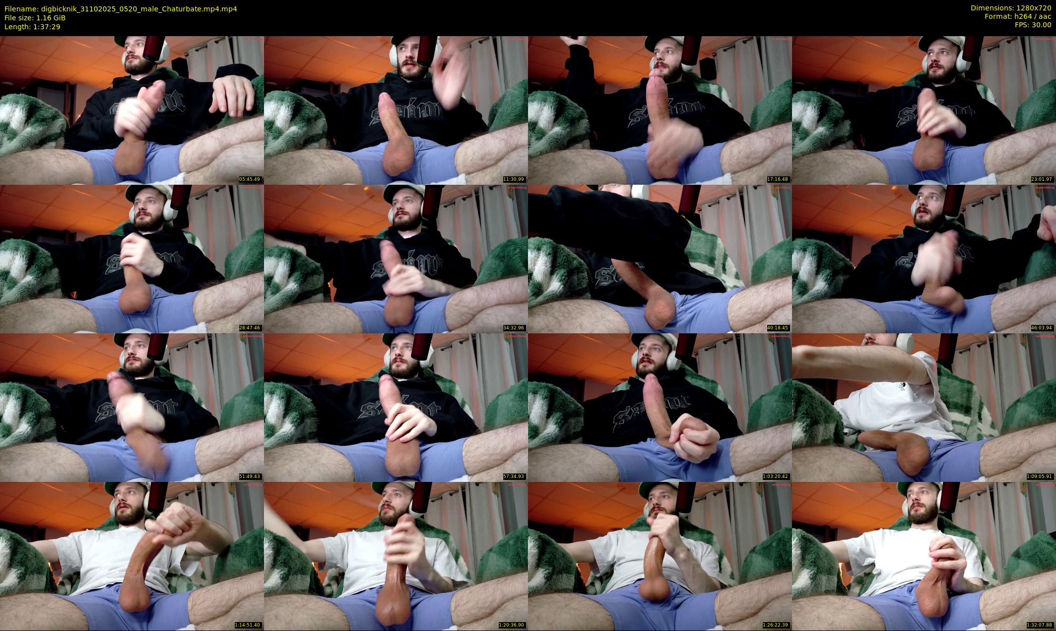 digbicknik — 98 minute Chaturbate male cam show recording, 720p, Oct 31, 2025