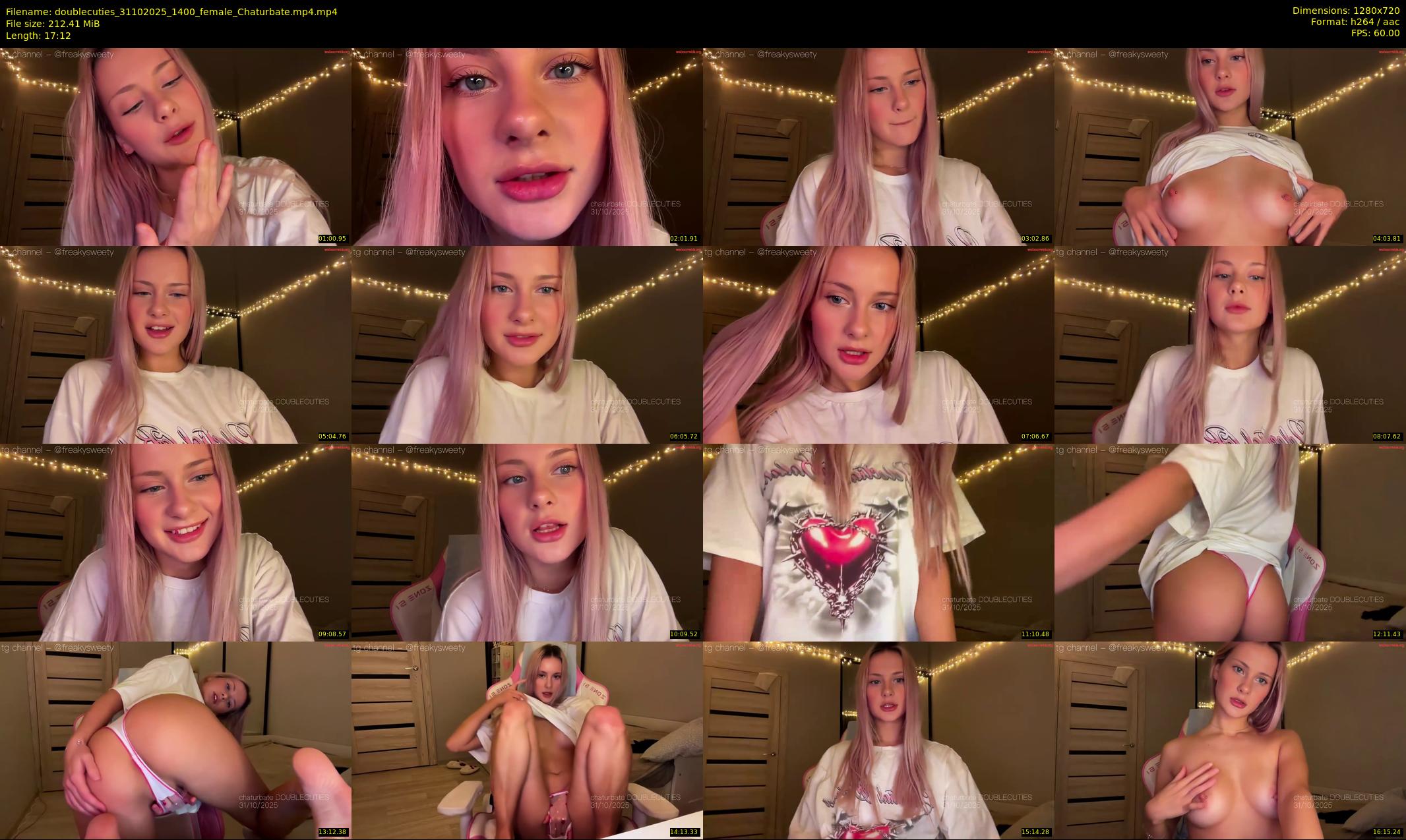 doublecuties — 18 minute Chaturbate couple cam show recording, 720p, Oct 31, 2025