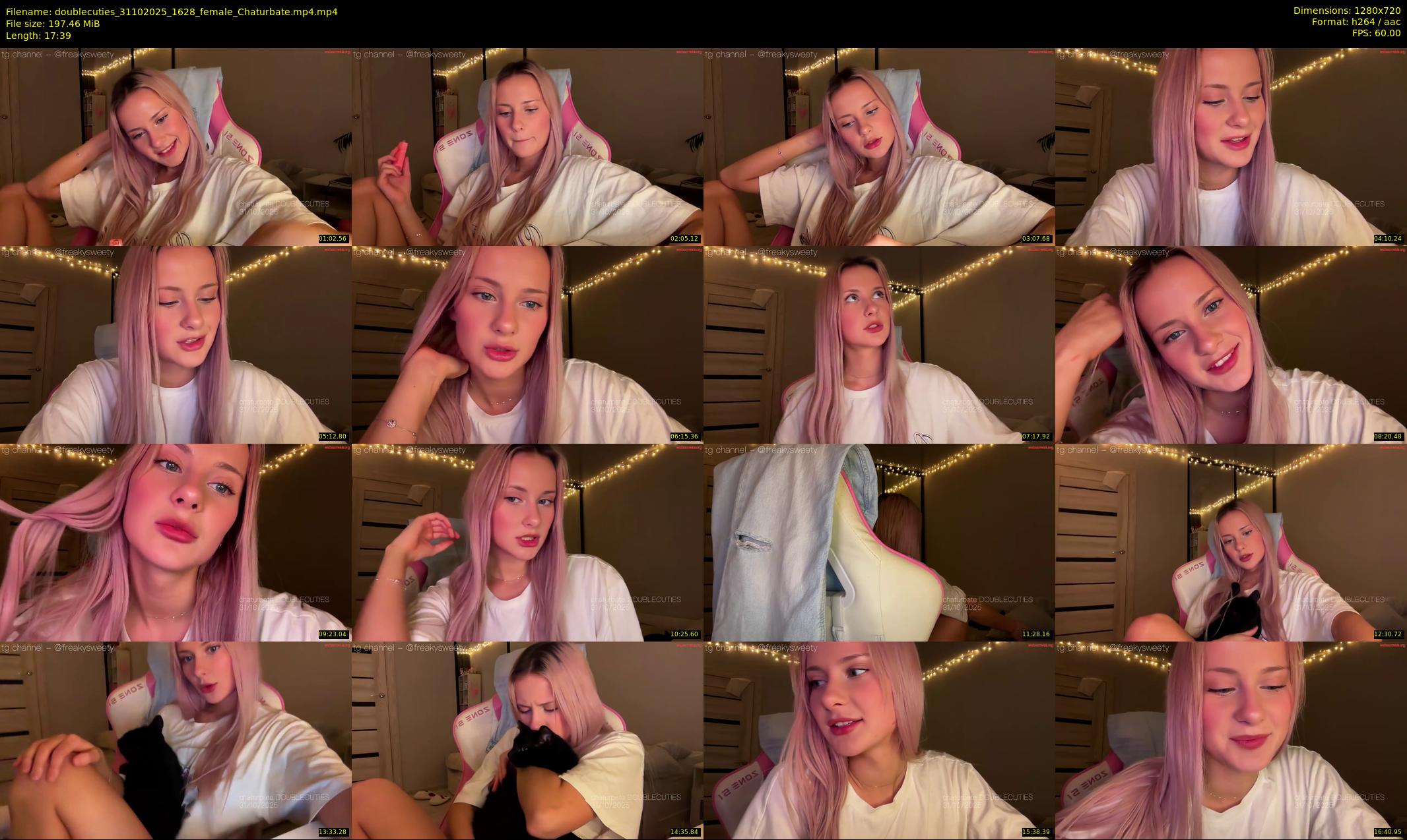 doublecuties — 18 minute Chaturbate couple cam show recording, 720p, Oct 31, 2025