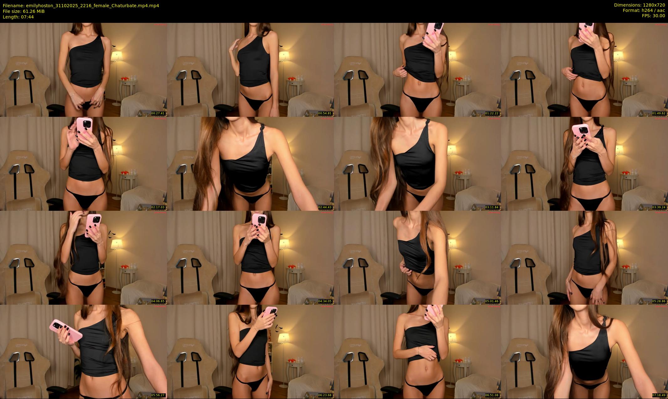 emilyhoston — 8 minute Chaturbate female cam show recording, 720p, Oct 31, 2025