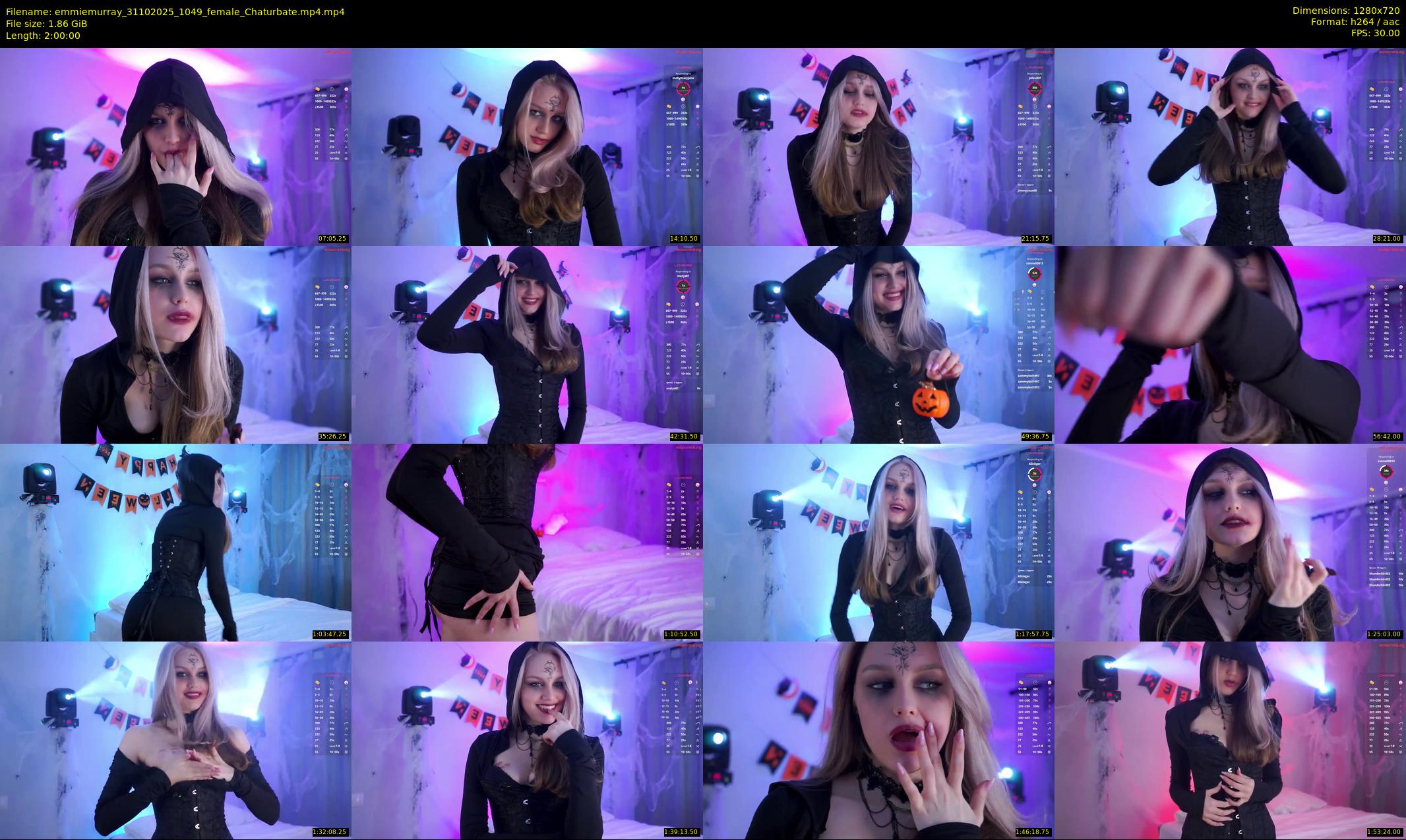 emmiemurray — 120 minute Chaturbate female cam show recording, 720p, Oct 31, 2025