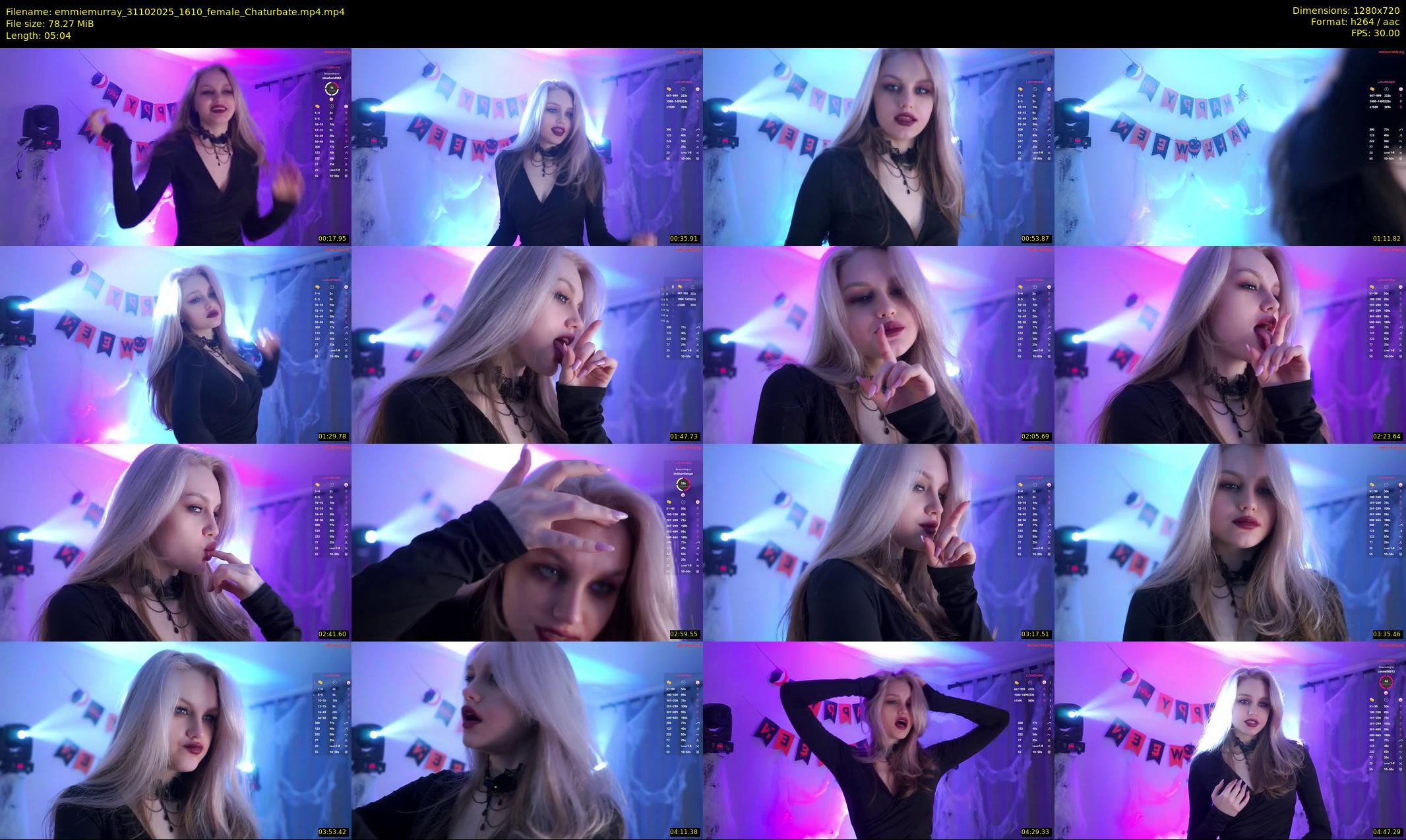 emmiemurray — 6 minute Chaturbate female cam show recording, 720p, Oct 31, 2025