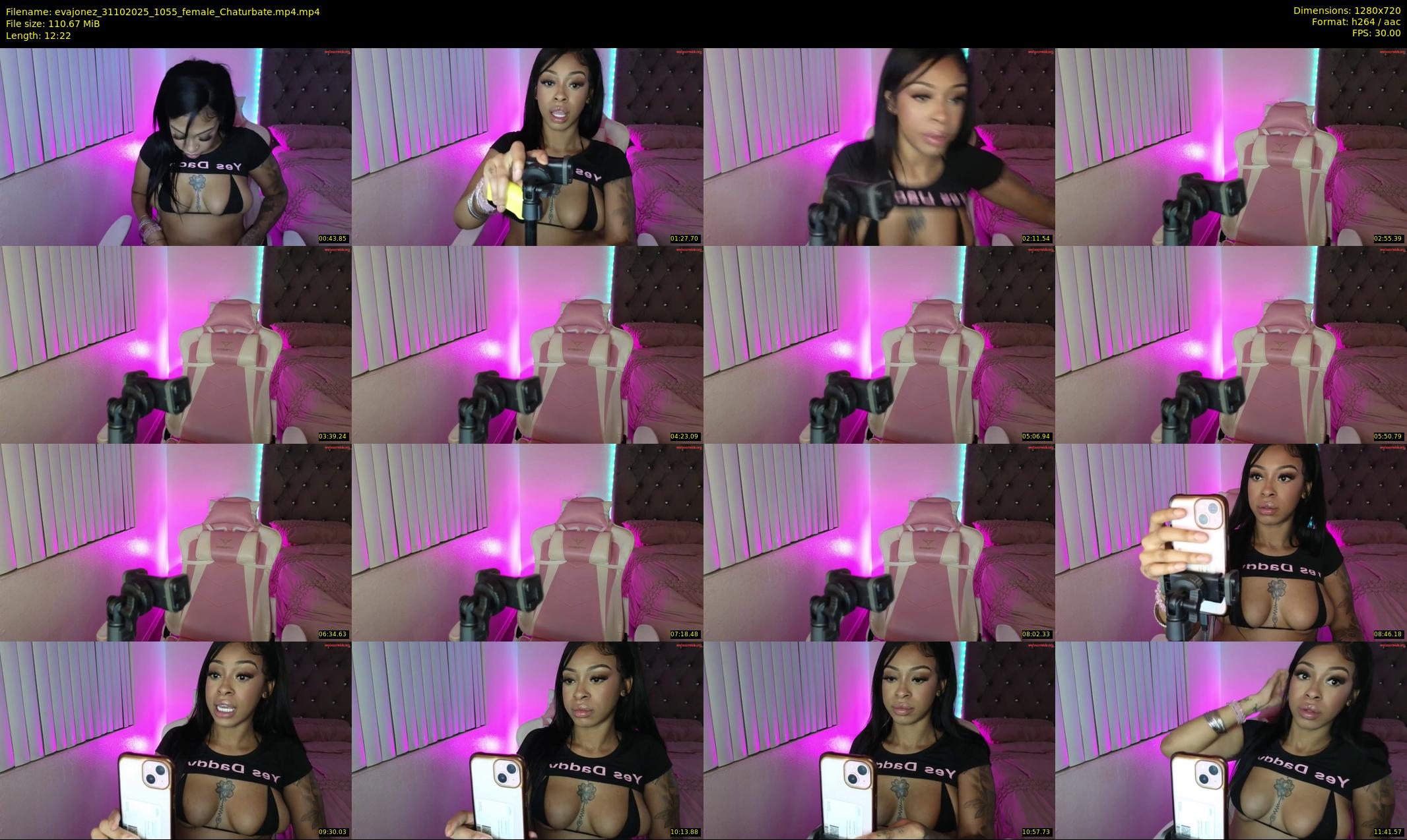 evajonez — 13 minute Chaturbate female cam show recording, 720p, Oct 31, 2025