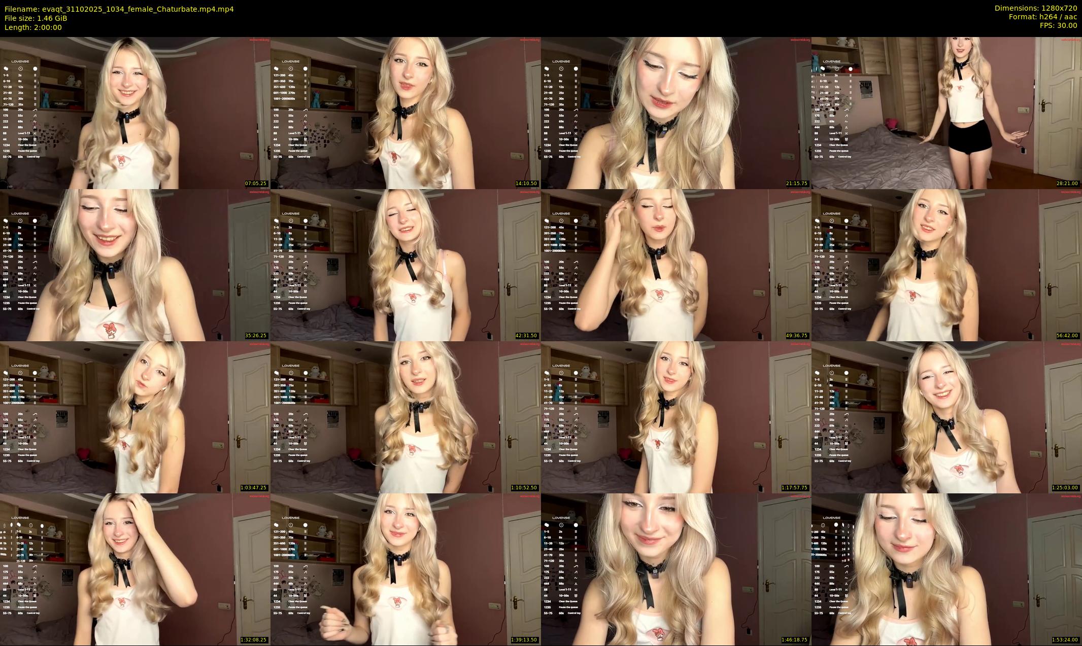 evaqt — 120 minute Chaturbate female cam show recording, 720p, Oct 31, 2025