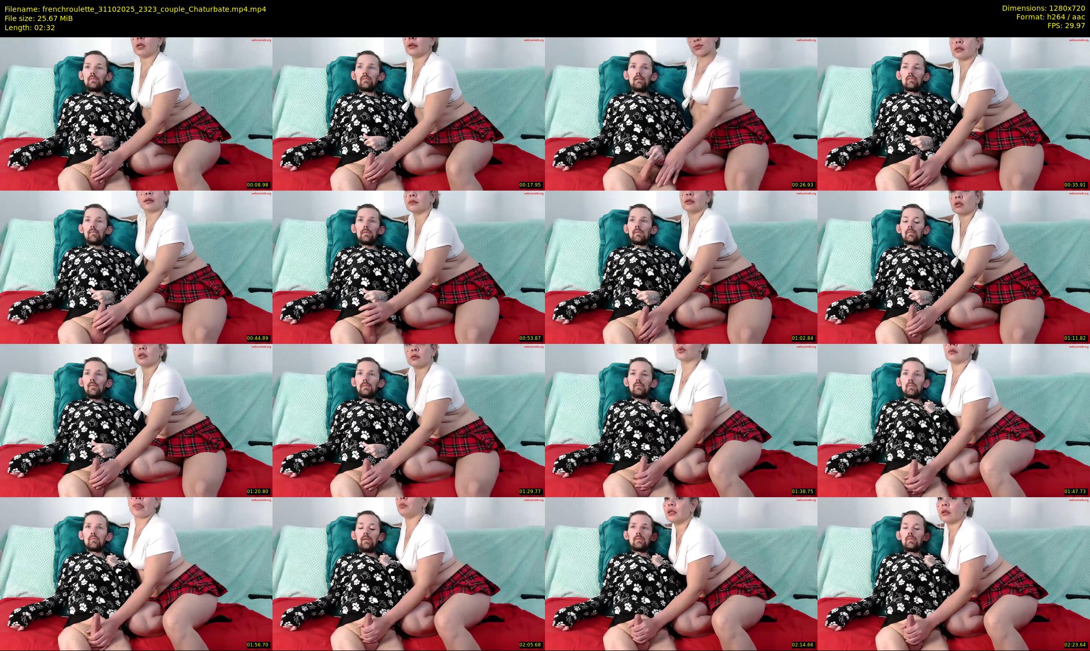 frenchroulette — 3 minute Chaturbate couple cam show recording, 720p, Oct 31, 2025