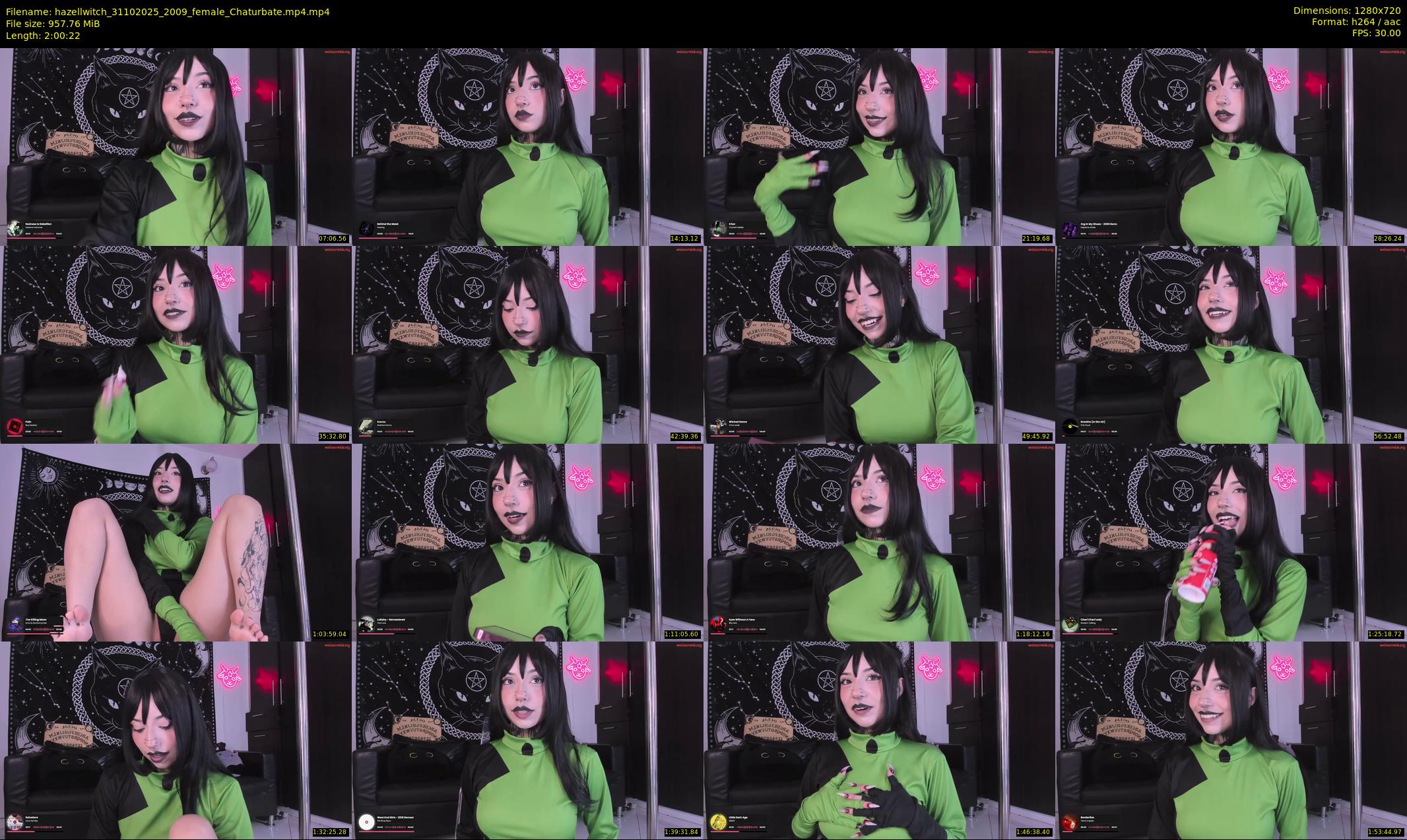 hazellwitch — 121 minute Chaturbate female cam show recording, 720p, Oct 31, 2025