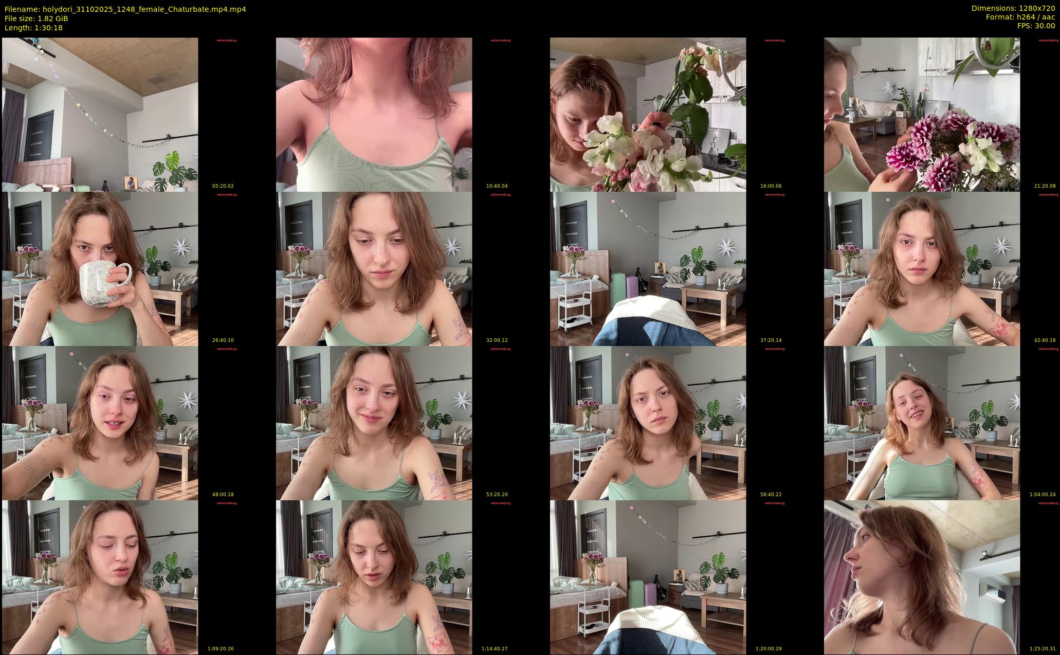 holydori — 91 minute Chaturbate female cam show recording, 720p, Oct 31, 2025