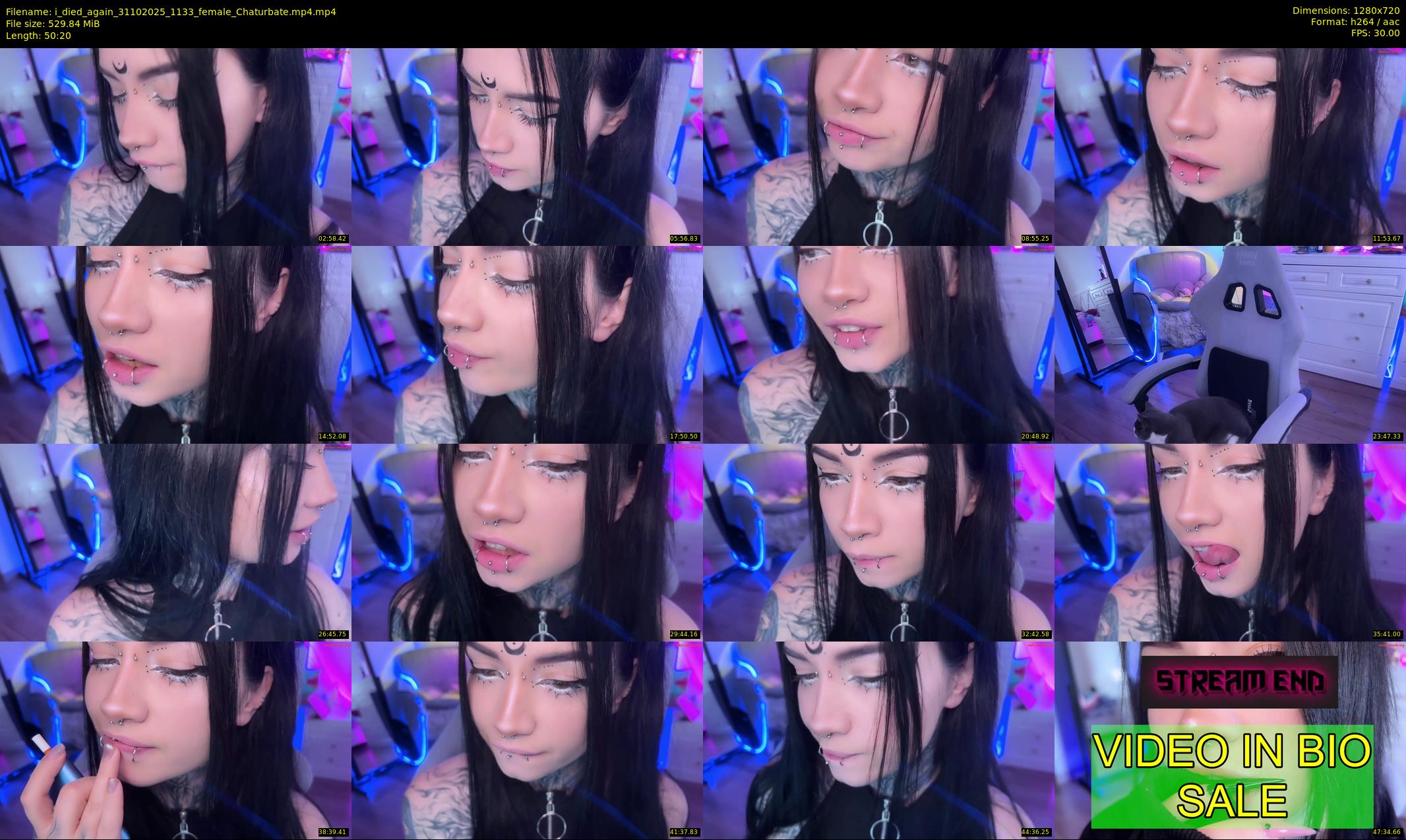 i_died_again — 51 minute Chaturbate female cam show recording, 720p, Oct 31, 2025
