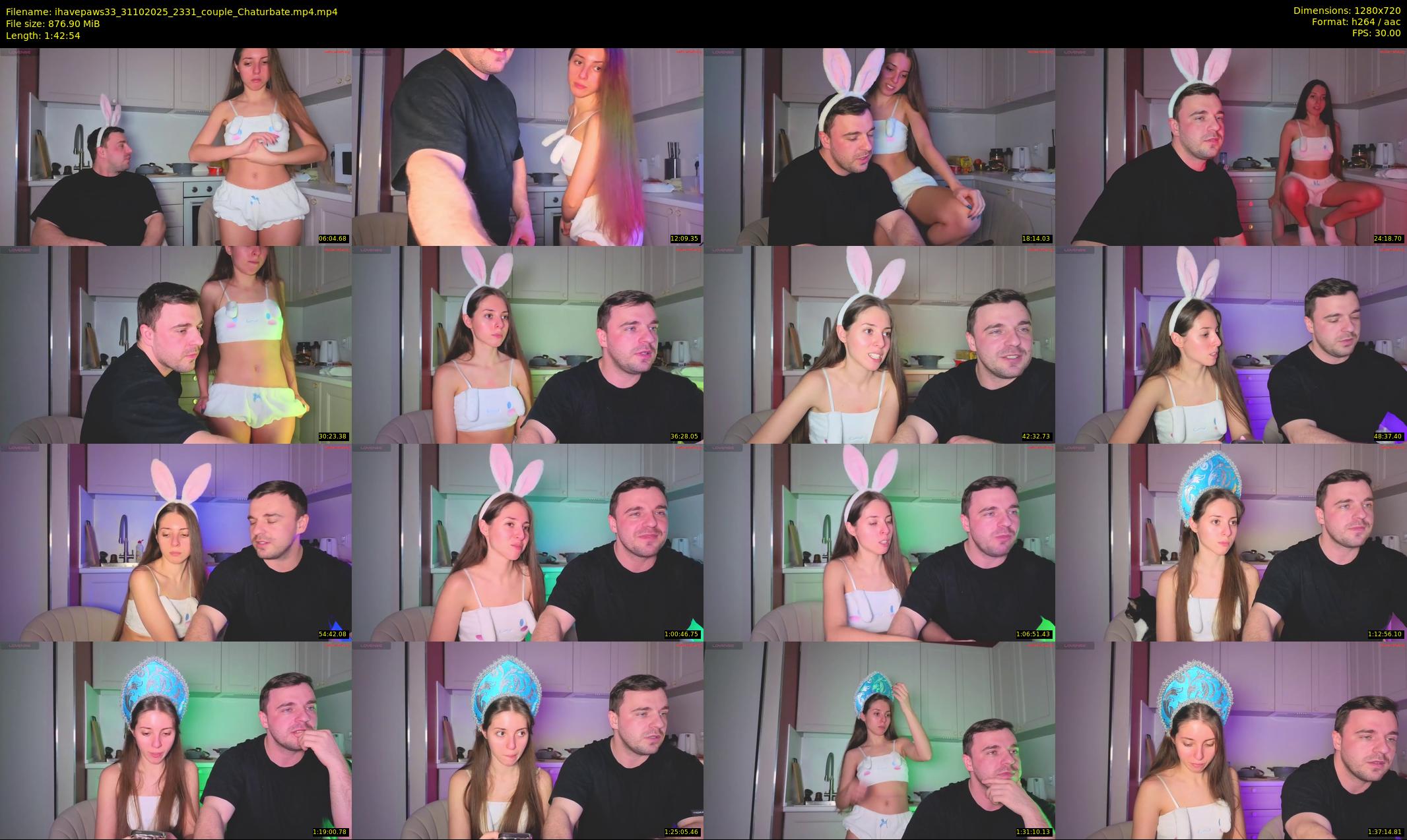 ihavepaws33 — 103 minute Chaturbate couple cam show recording, 720p, Oct 31, 2025