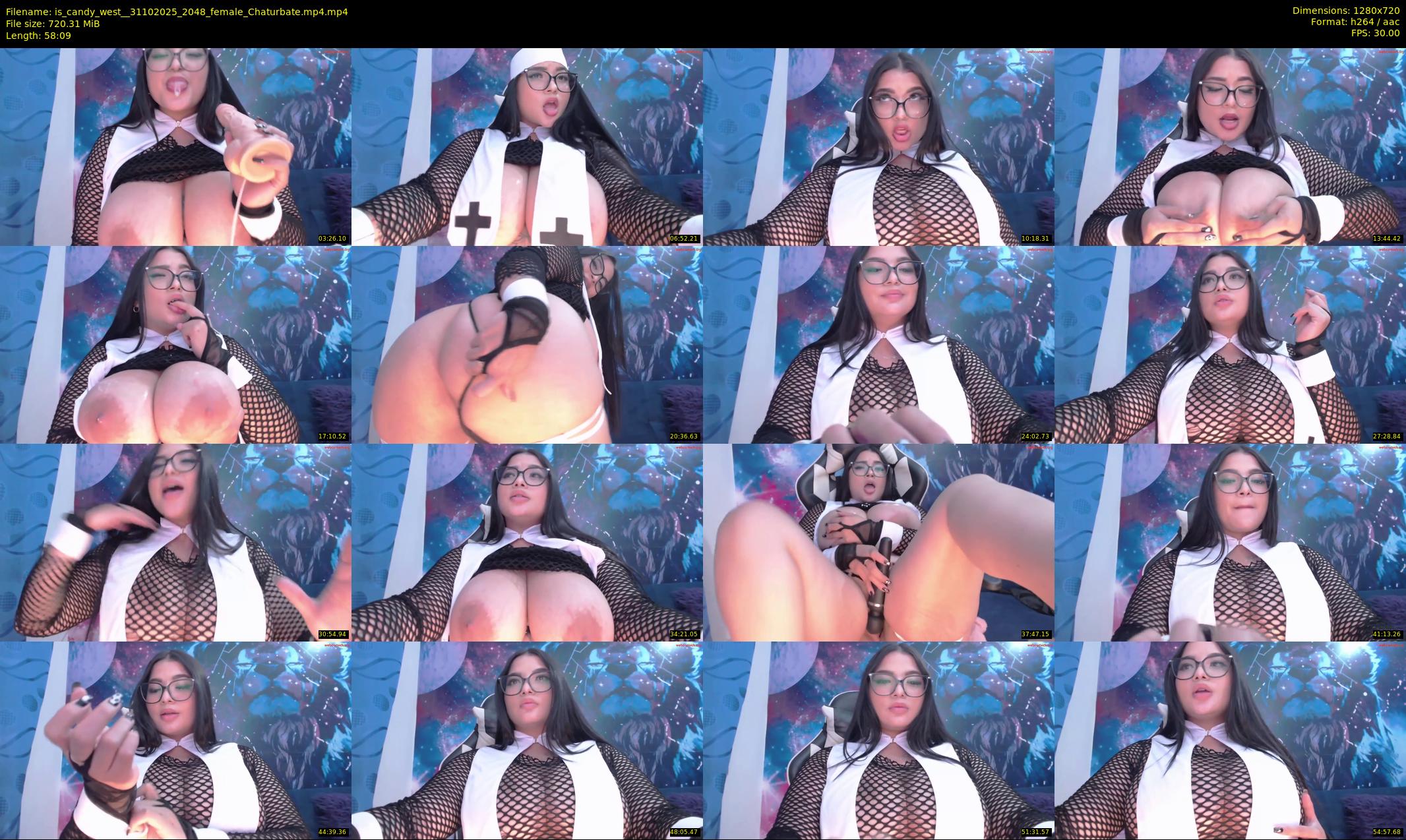is_candy_west_ — 59 minute Chaturbate female cam show recording, 720p, Oct 31, 2025