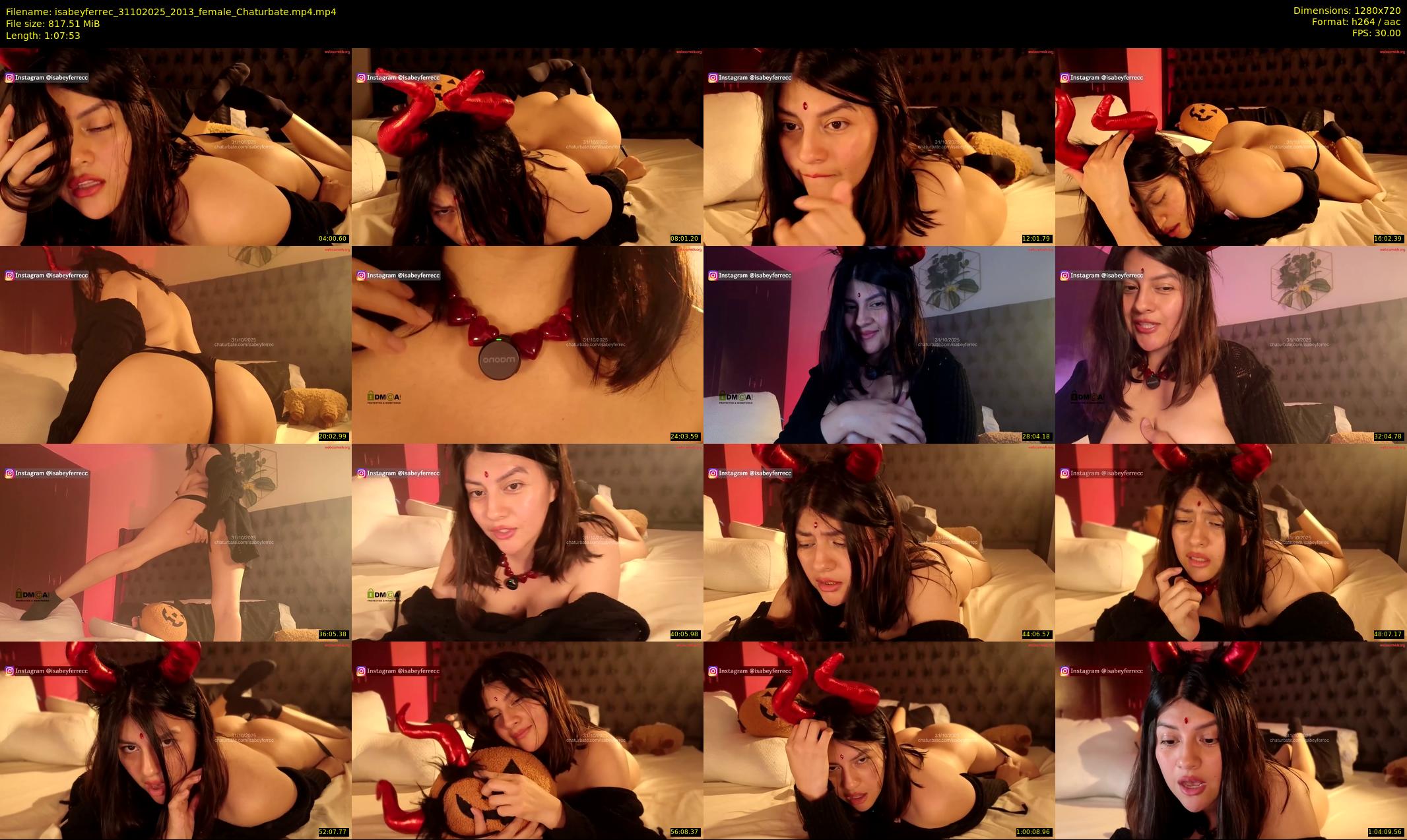 isabeyferrec — 68 minute Chaturbate female cam show recording, 720p, Oct 31, 2025