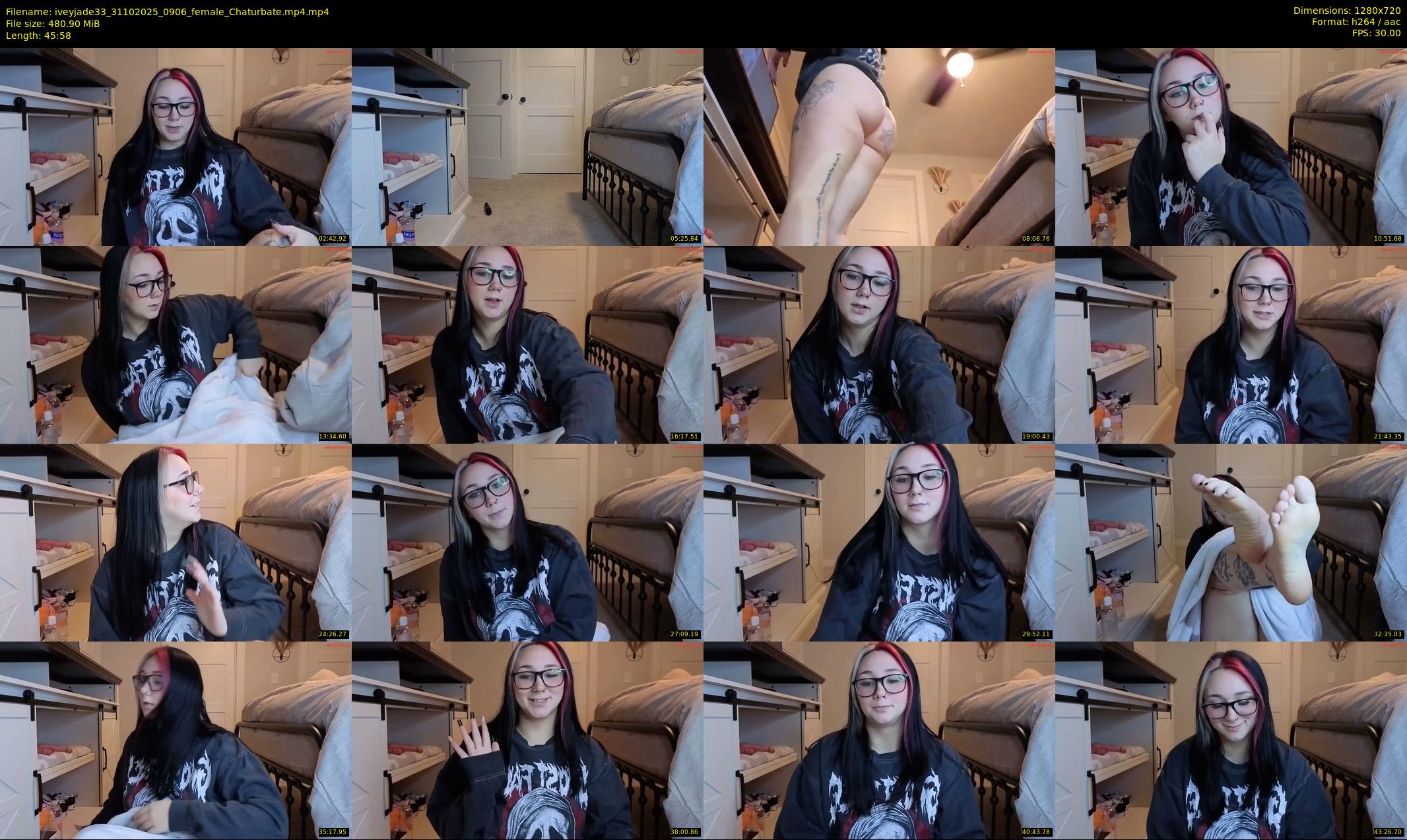 iveyjade33 — 46 minute Chaturbate female cam show recording, 720p, Oct 31, 2025