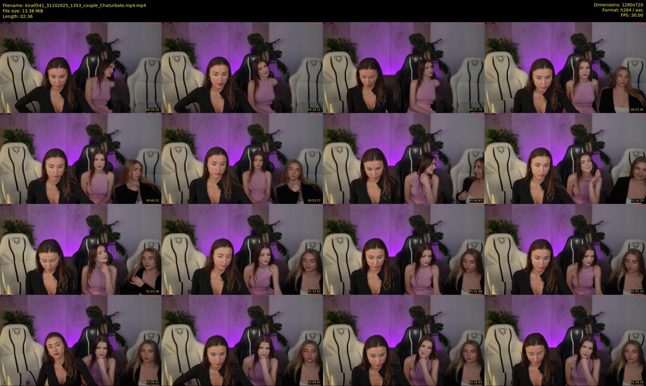 kira0541 — 3 minute Chaturbate couple cam show recording, 720p, Oct 31, 2025