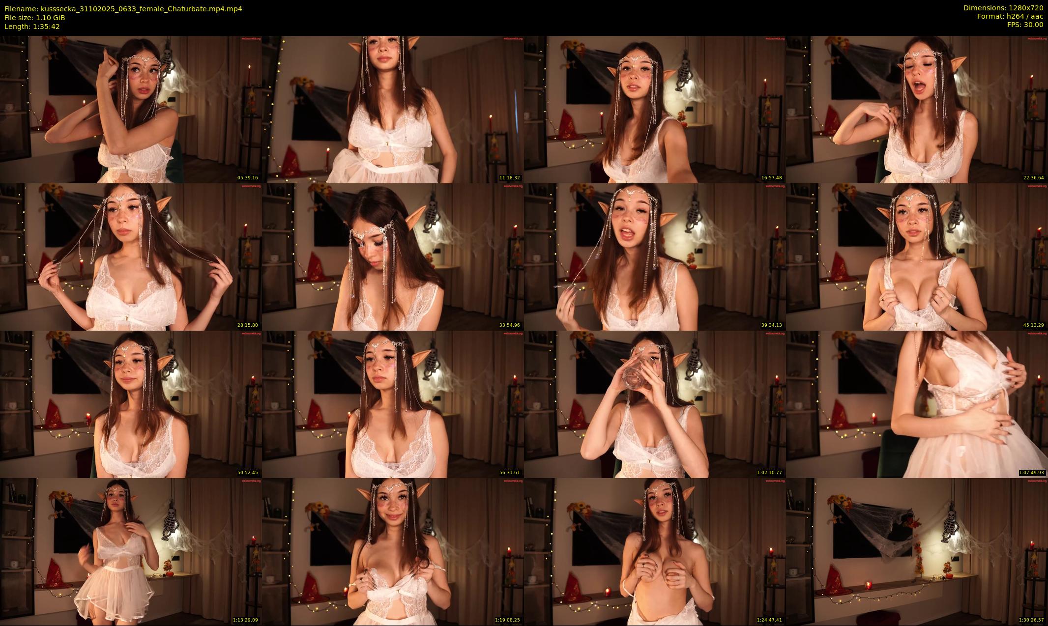 kusssecka — 96 minute Chaturbate female cam show recording, 720p, Oct 31, 2025