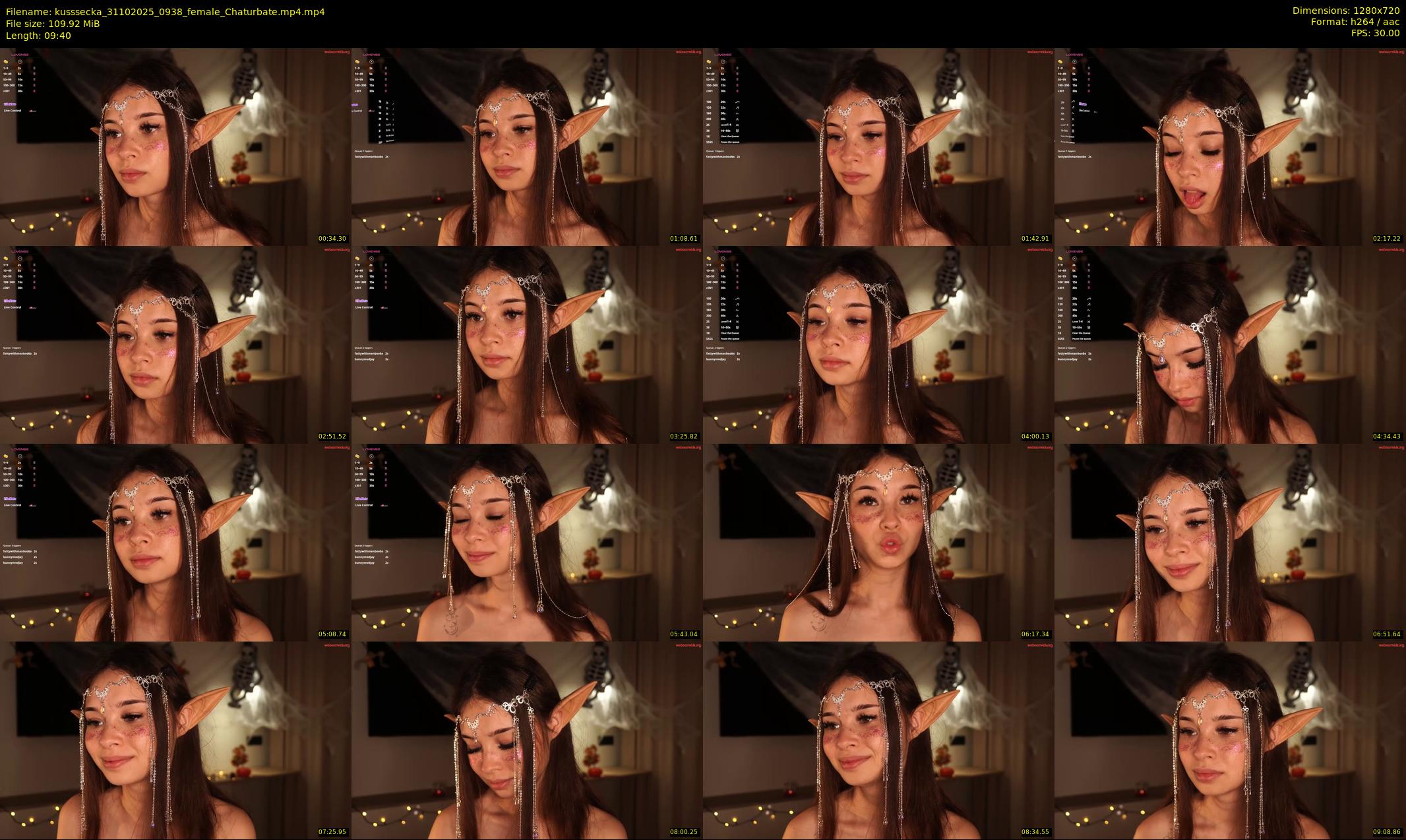 kusssecka — 10 minute Chaturbate female cam show recording, 720p, Oct 31, 2025