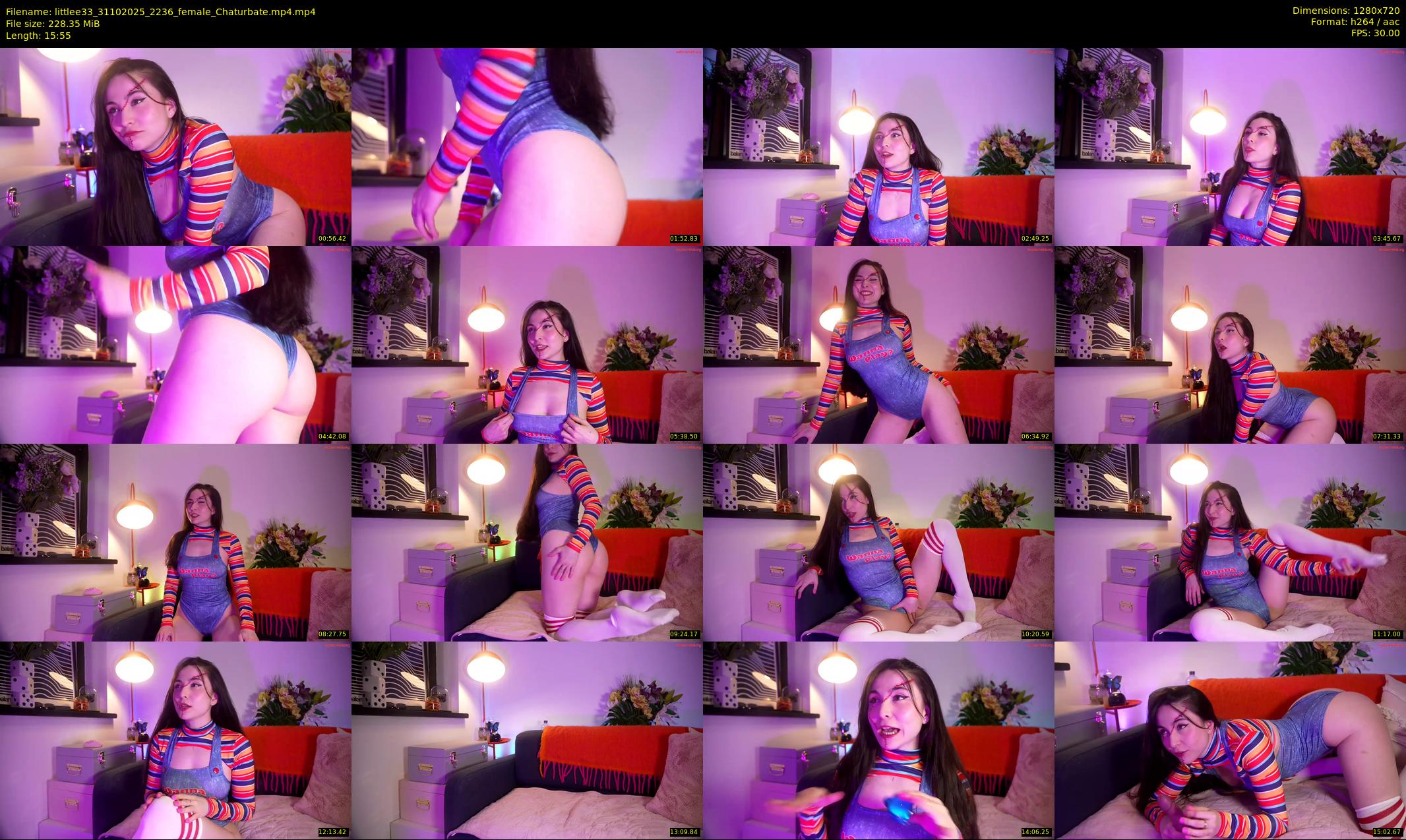littlee33 — 16 minute Chaturbate female cam show recording, 720p, Oct 31, 2025