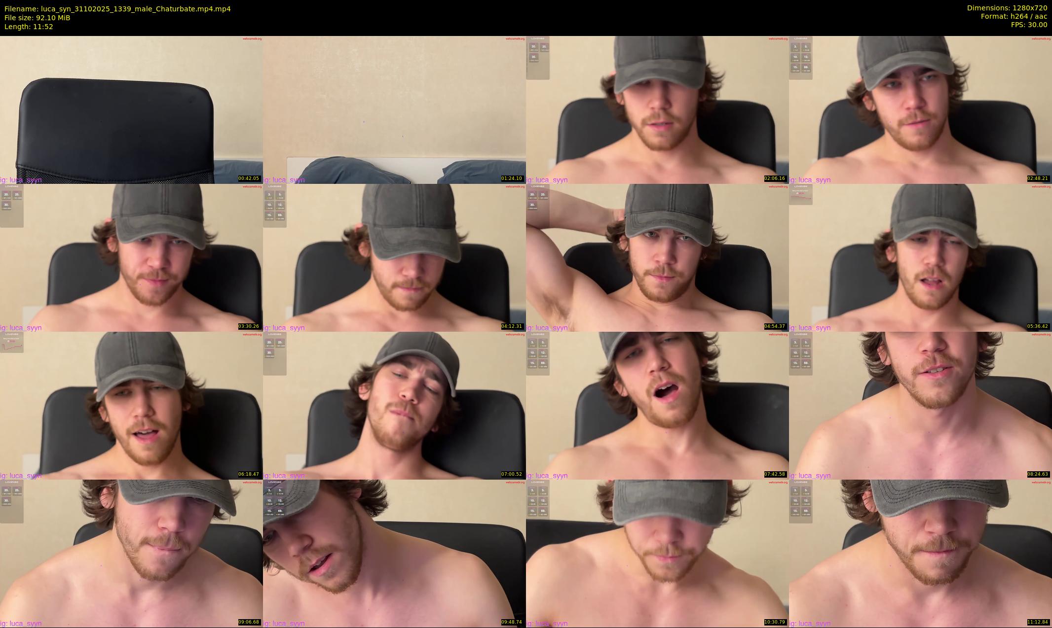 luca_syn — 12 minute Chaturbate male cam show recording, 720p, Oct 31, 2025