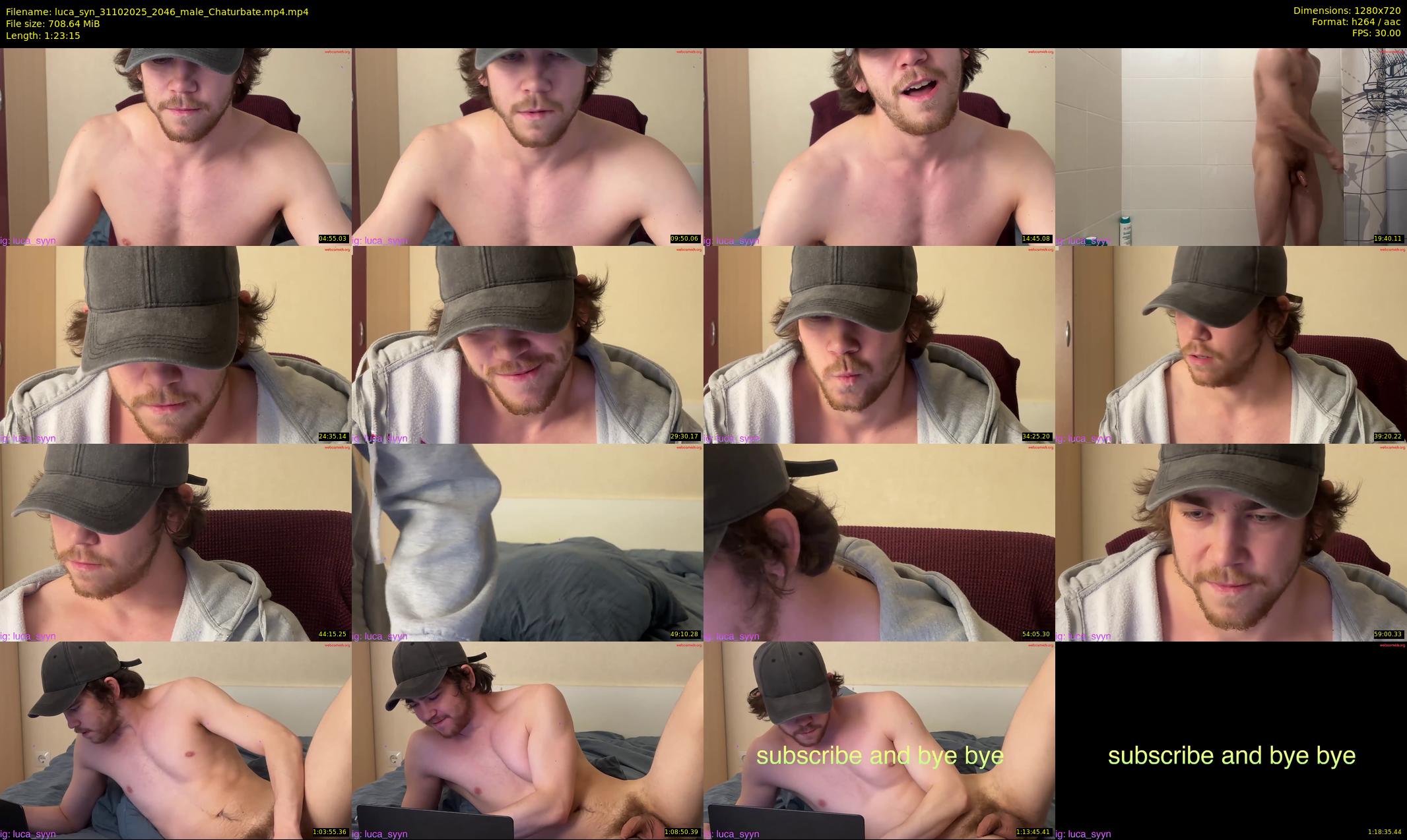 luca_syn — 84 minute Chaturbate male cam show recording, 720p, Oct 31, 2025