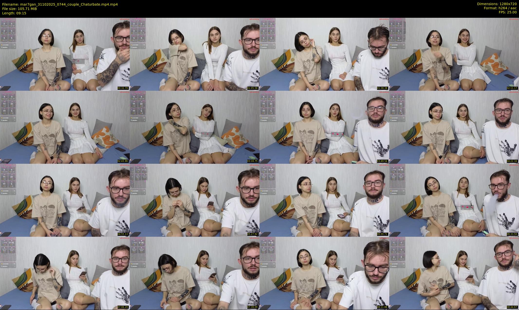 mar7gan — 10 minute Chaturbate couple cam show recording, 720p, Oct 31, 2025