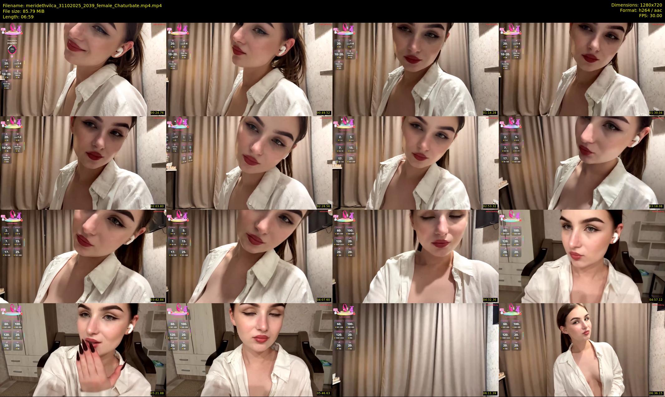 meridethvilca — 7 minute Chaturbate female cam show recording, 720p, Oct 31, 2025