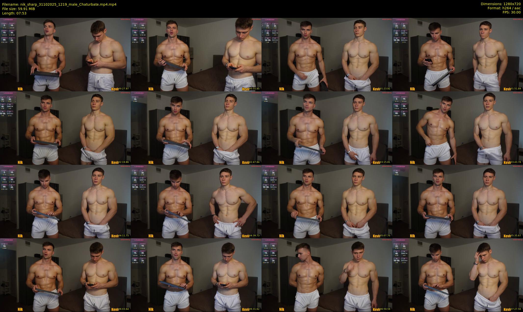 nik_sharp — 8 minute Chaturbate male cam show recording, 720p, Oct 31, 2025