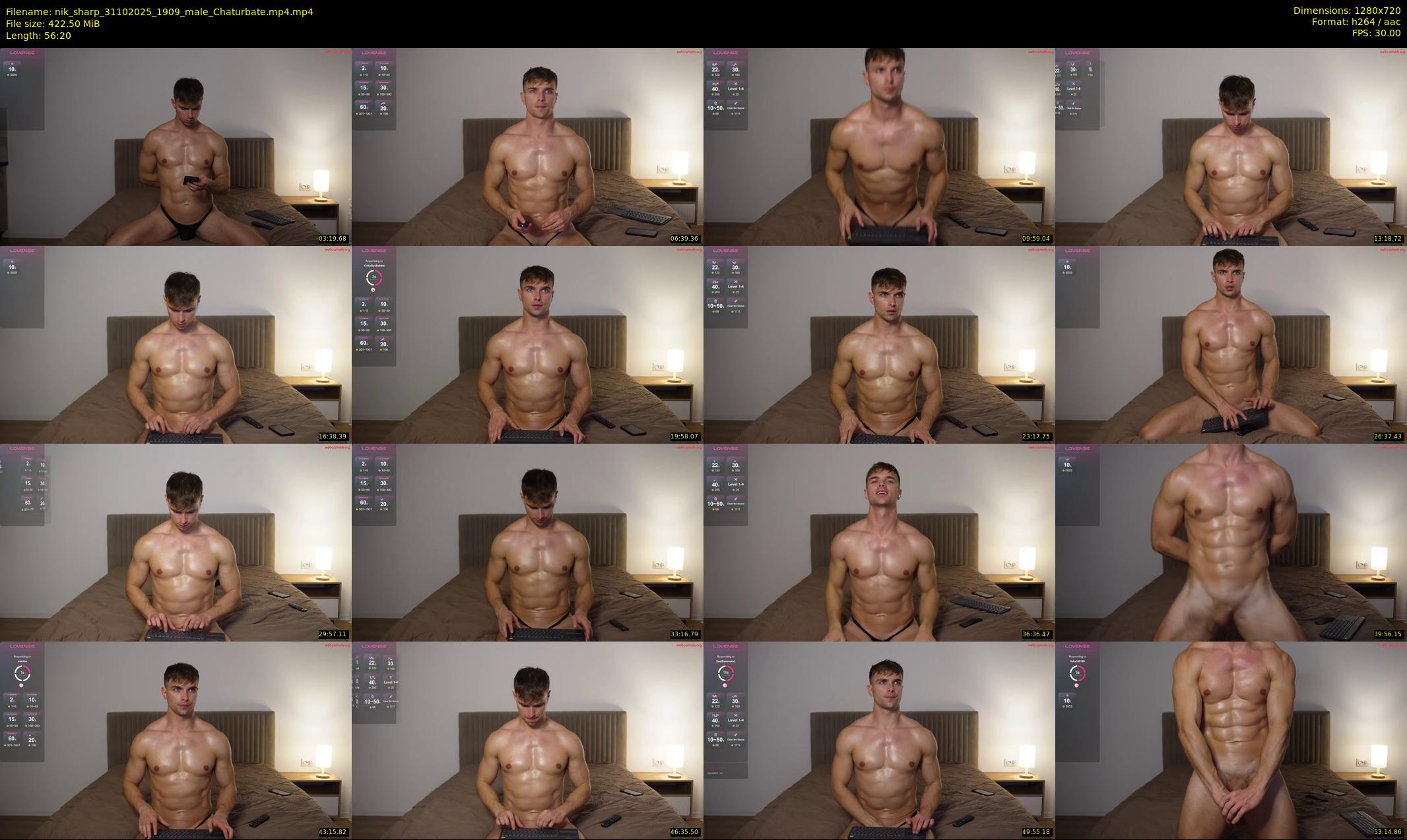 nik_sharp — 57 minute Chaturbate male cam show recording, 720p, Oct 31, 2025
