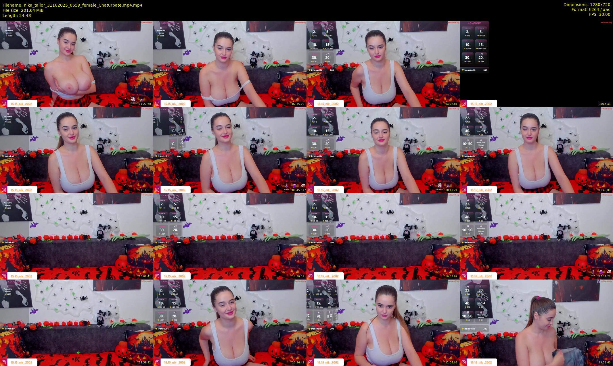 nika_tailor — 25 minute Chaturbate female cam show recording, 720p, Oct 31, 2025