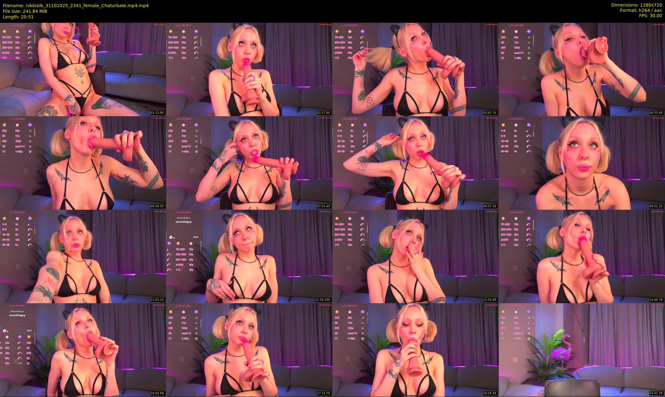 nikkisilk — 21 minute Chaturbate female cam show recording, 720p, Oct 31, 2025