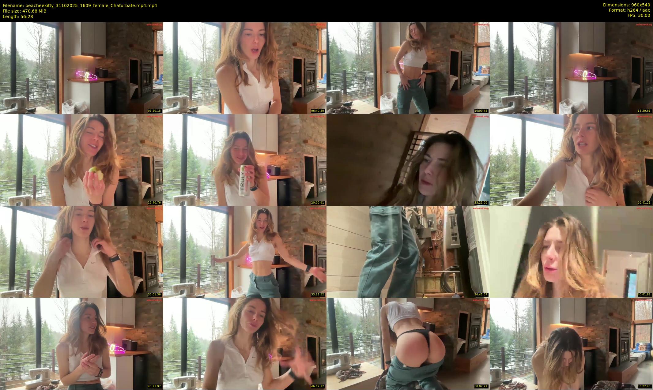 peacheekitty — 57 minute Chaturbate female cam show recording, 480p, Oct 31, 2025