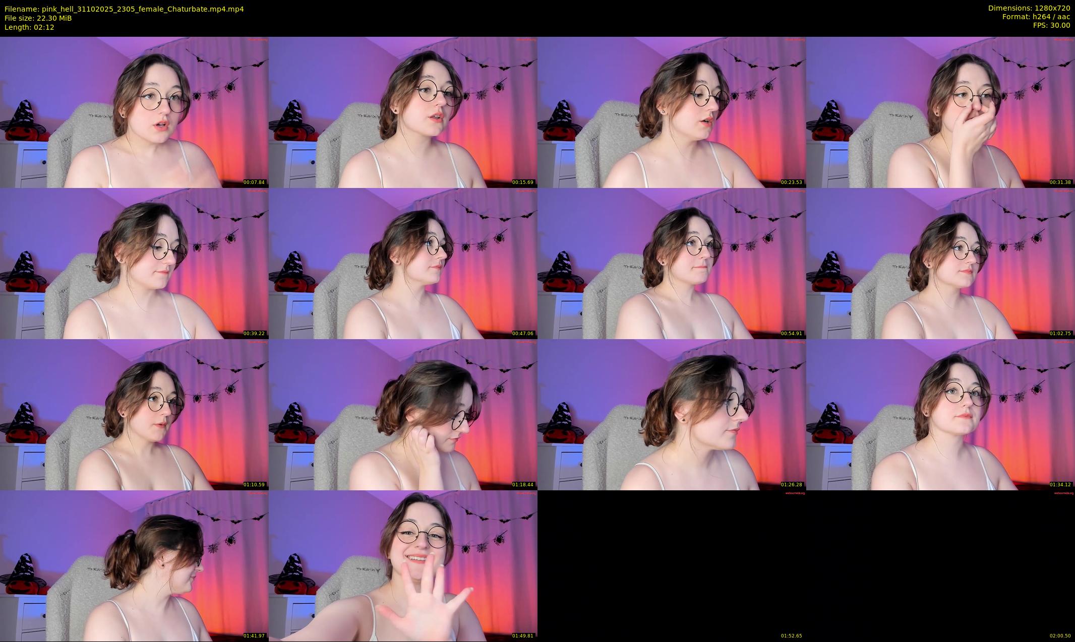 pink_hell — 3 minute Chaturbate female cam show recording, 720p, Oct 31, 2025