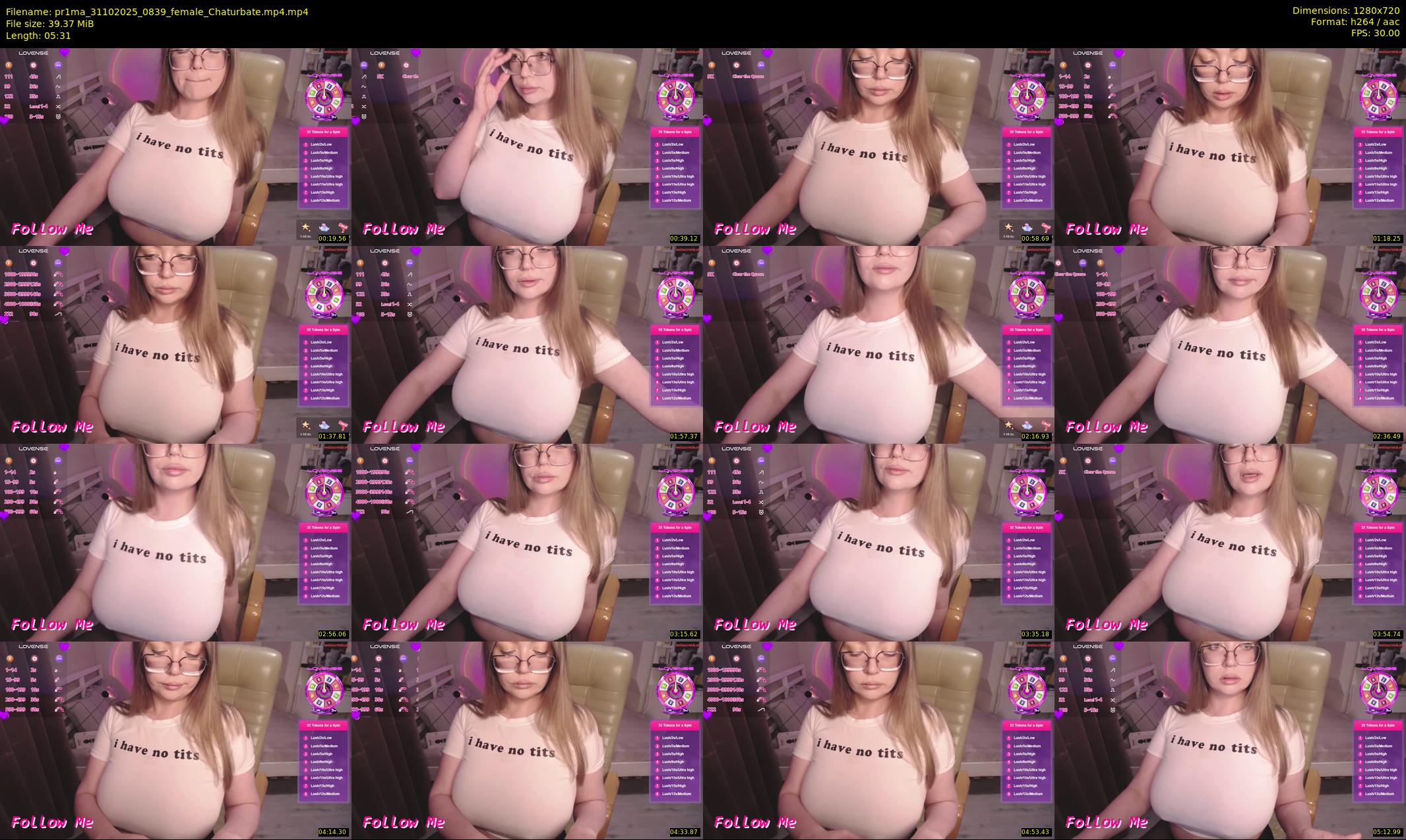 pr1ma — 6 minute Chaturbate female cam show recording, 720p, Oct 31, 2025
