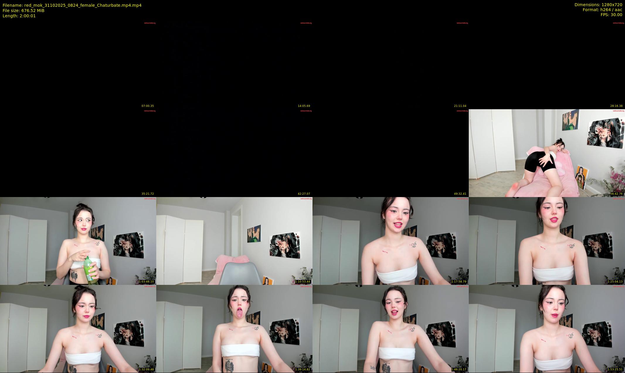 red_mok — 121 minute Chaturbate female cam show recording, 720p, Oct 31, 2025