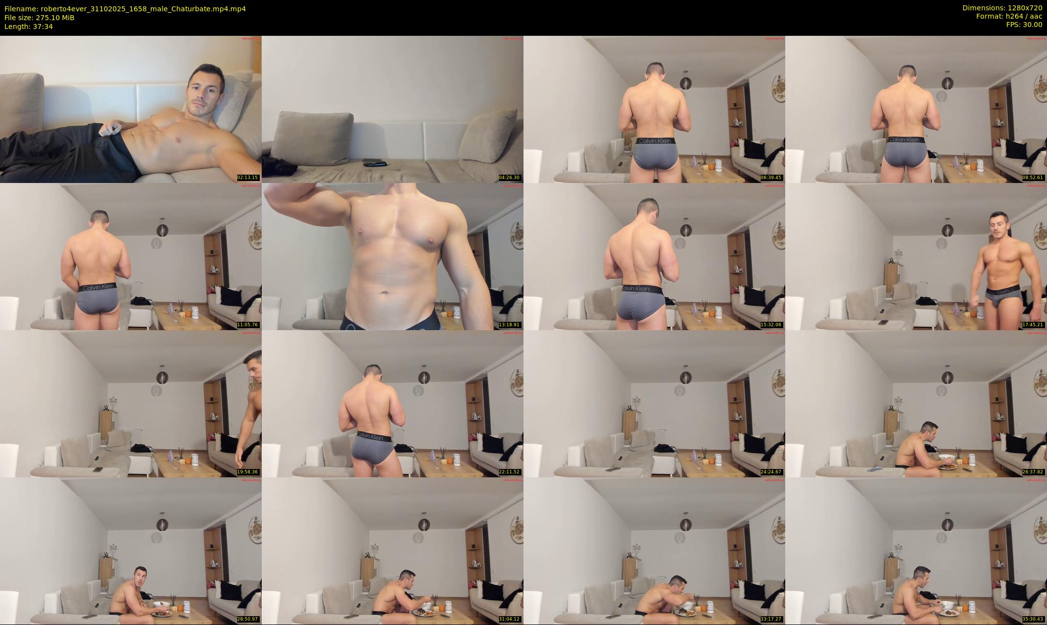 roberto4ever — 38 minute Chaturbate male cam show recording, 720p, Oct 31, 2025