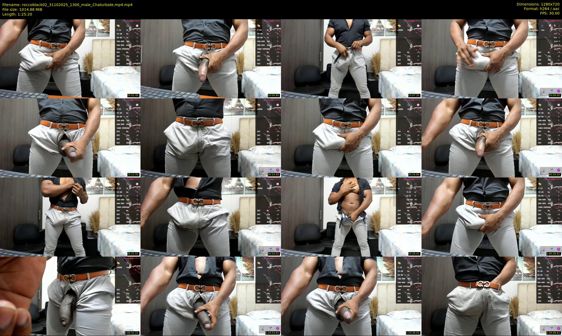 roccoblack02 — 86 minute Chaturbate male cam show recording, 720p, Oct 31, 2025