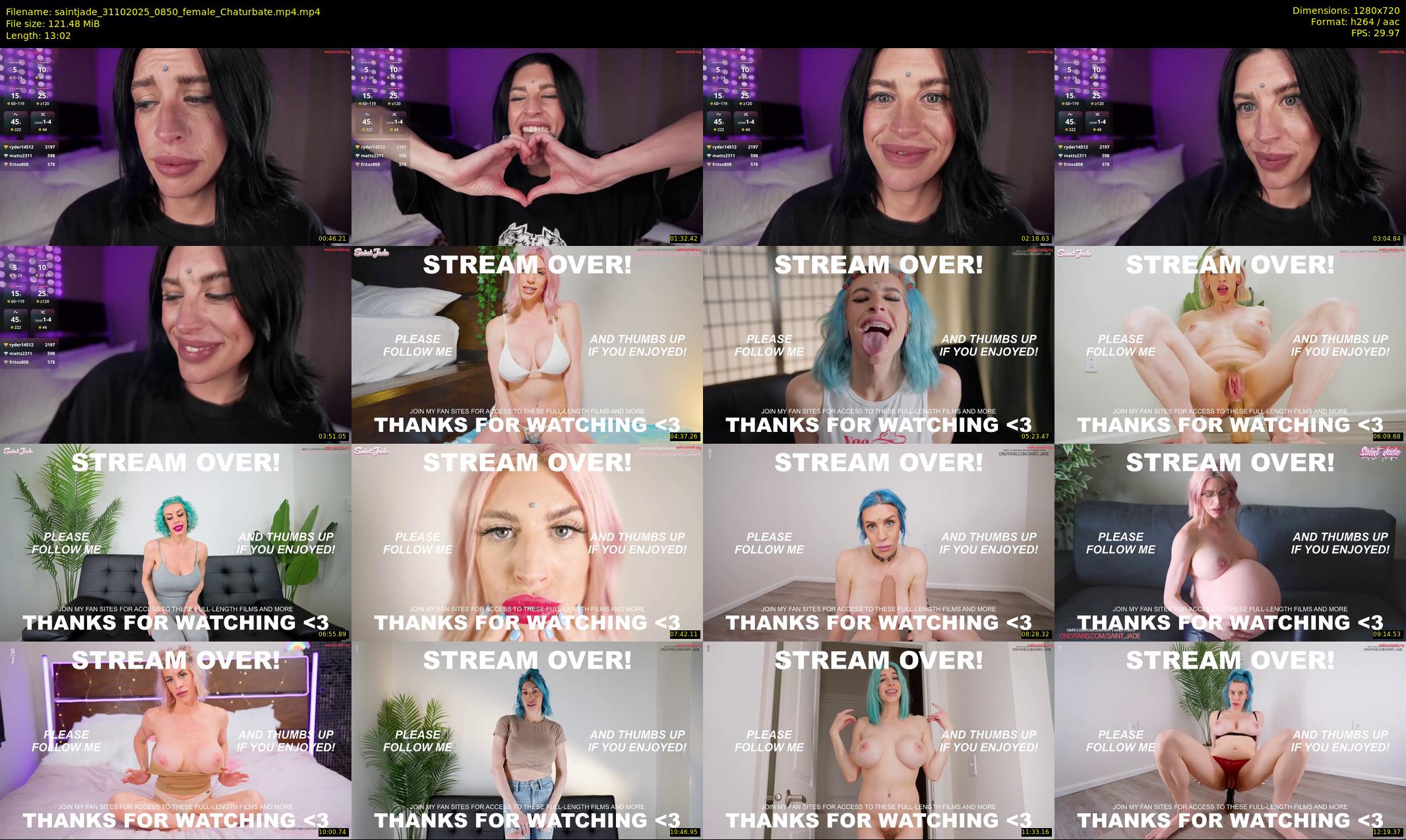saintjade — 14 minute Chaturbate female cam show recording, 720p, Oct 31, 2025