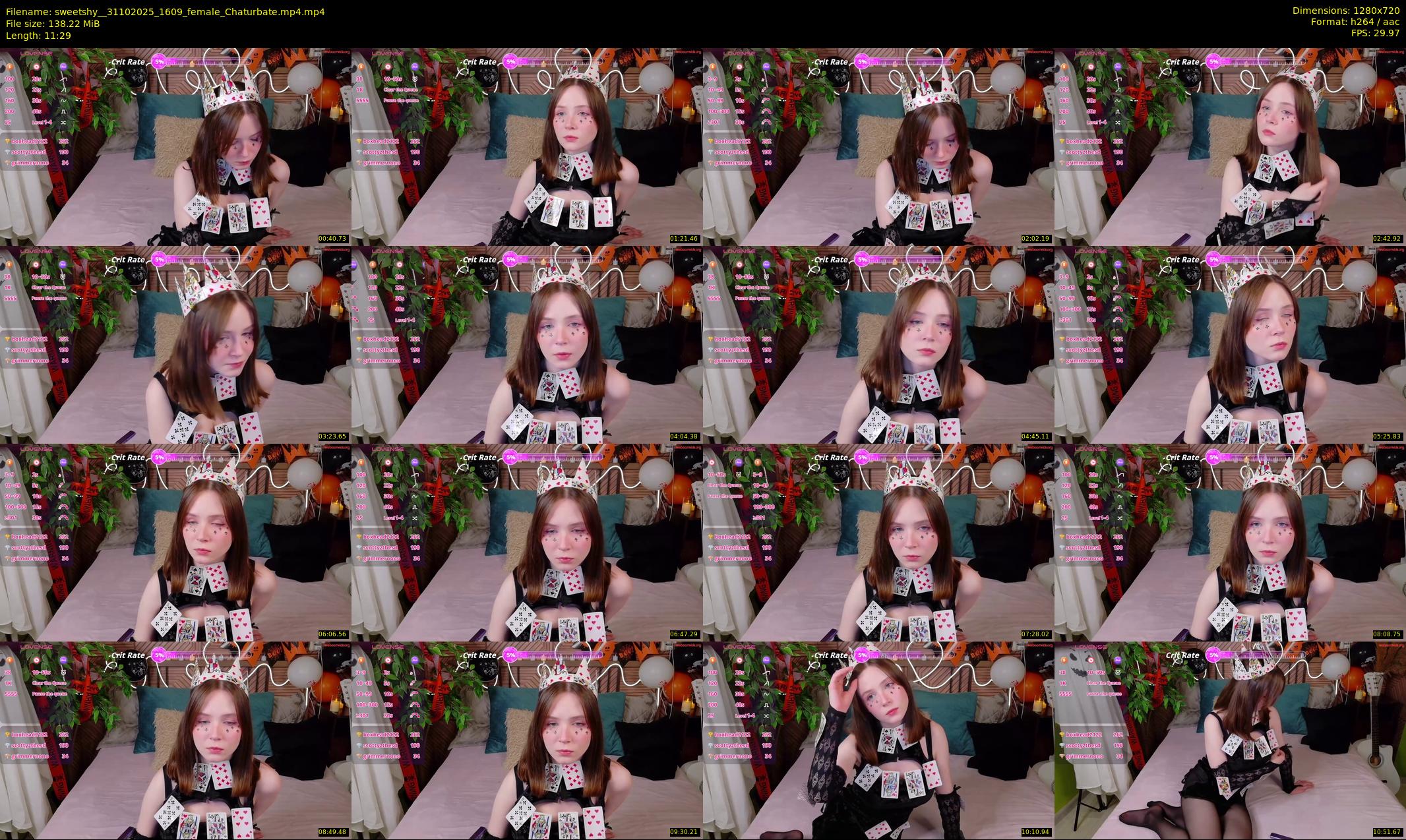 sweetshy_ — 12 minute Chaturbate female cam show recording, 720p, Oct 31, 2025