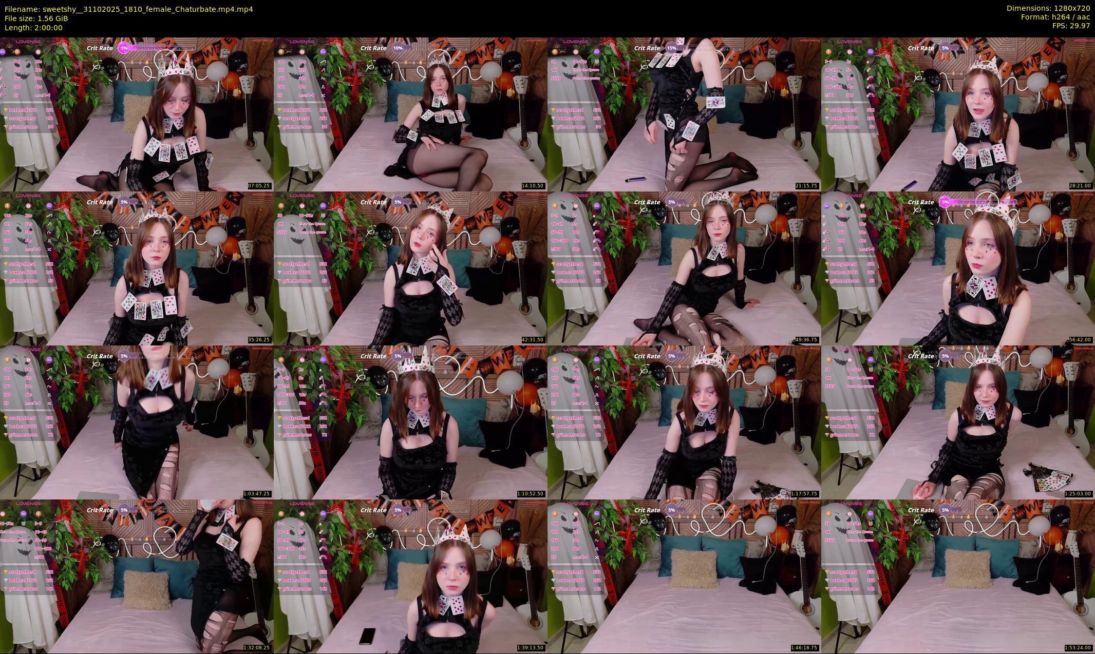 sweetshy_ — 120 minute Chaturbate female cam show recording, 720p, Oct 31, 2025