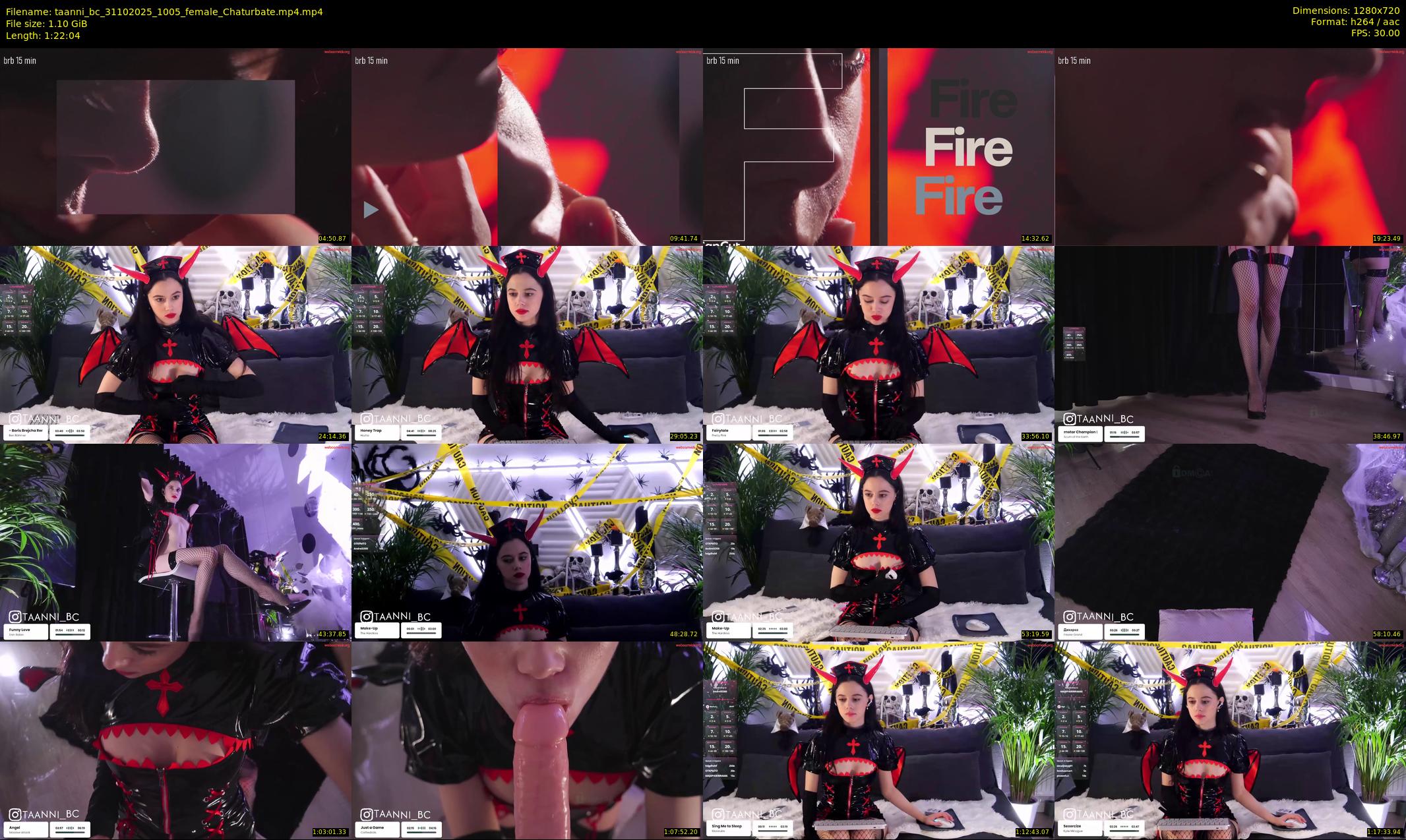 taanni_bc — 83 minute Chaturbate female cam show recording, 720p, Oct 31, 2025