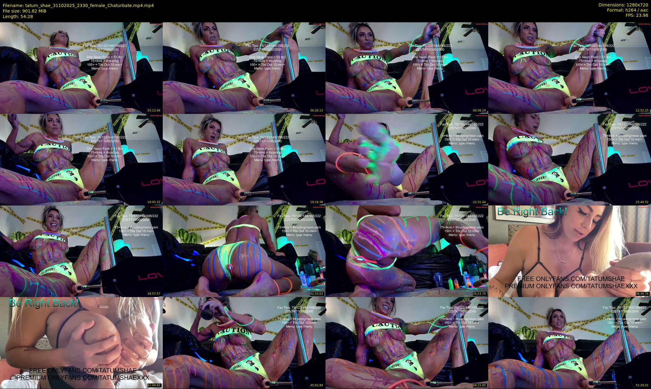 tatum_shae — 55 minute Chaturbate female cam show recording, 720p, Oct 31, 2025