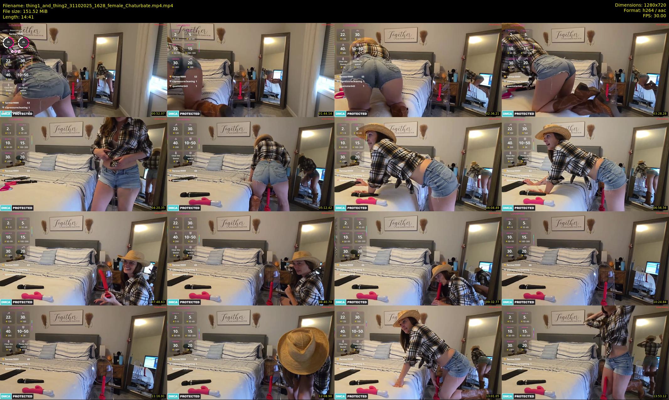 thing1_and_thing2 — 15 minute Chaturbate couple cam show recording, 720p, Oct 31, 2025