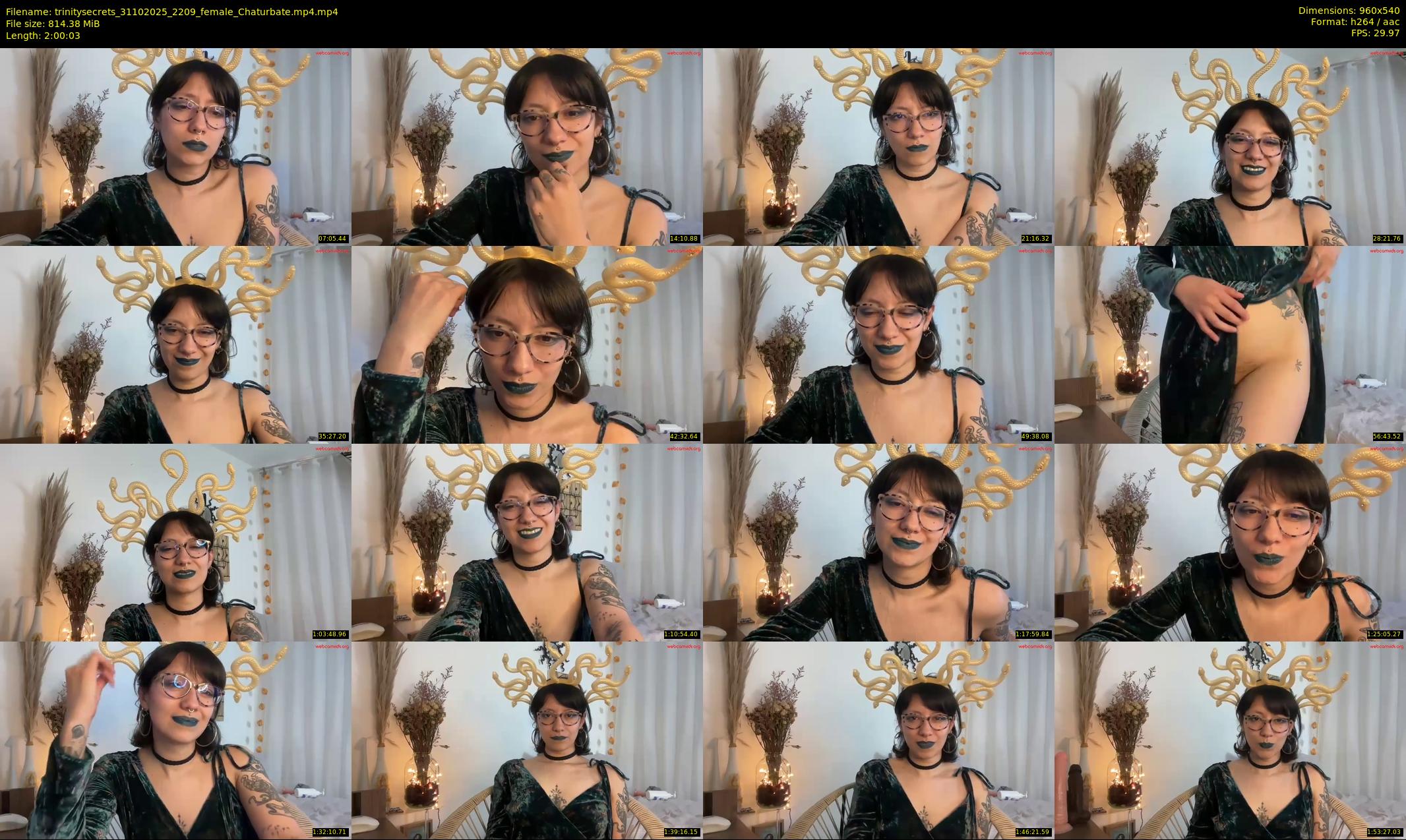 trinitysecrets — 121 minute Chaturbate female cam show recording, 480p, Oct 31, 2025
