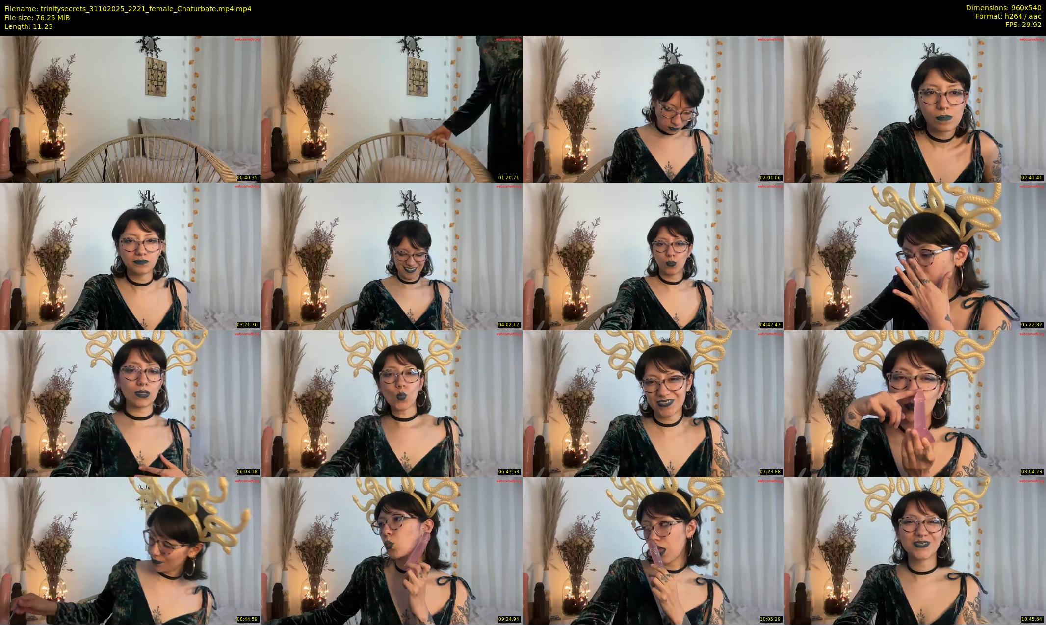 trinitysecrets — 12 minute Chaturbate female cam show recording, 480p, Oct 31, 2025
