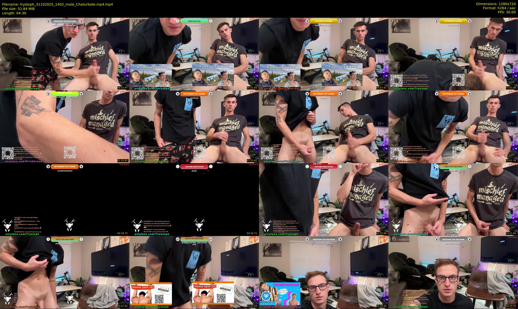 trystoph — 5 minute Chaturbate male cam show recording, 720p, Oct 31, 2025