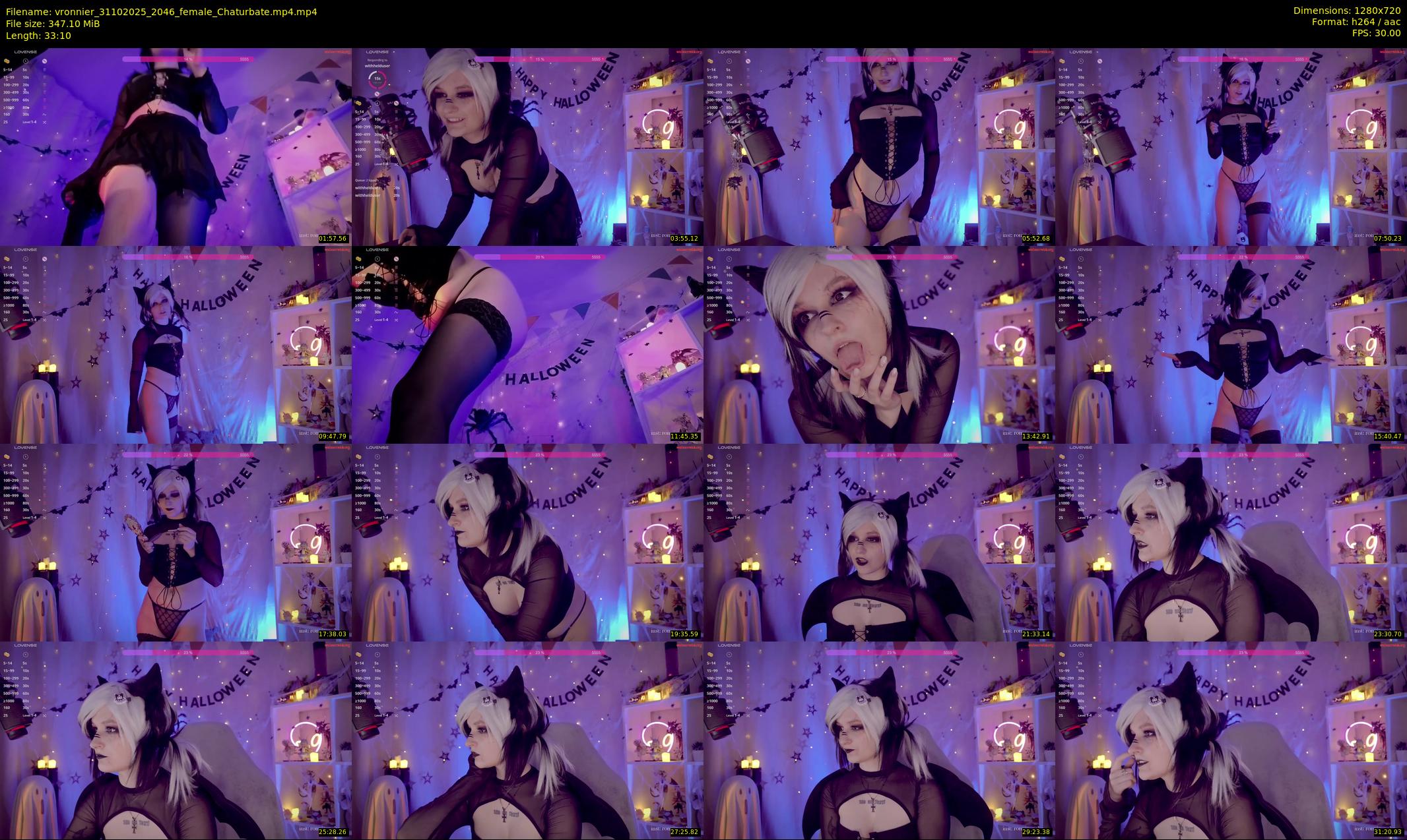 vronnier — 34 minute Chaturbate female cam show recording, 720p, Oct 31, 2025