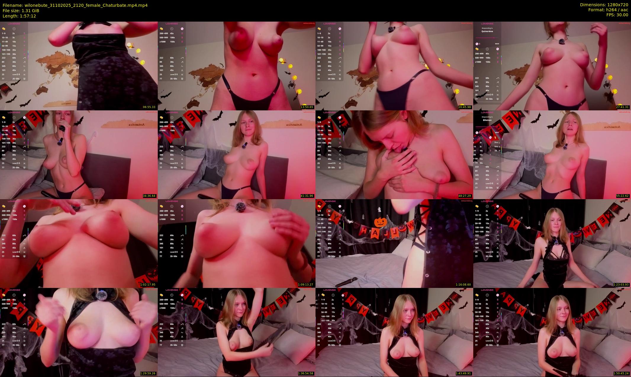 wilonebute — 118 minute Chaturbate female cam show recording, 720p, Oct 31, 2025